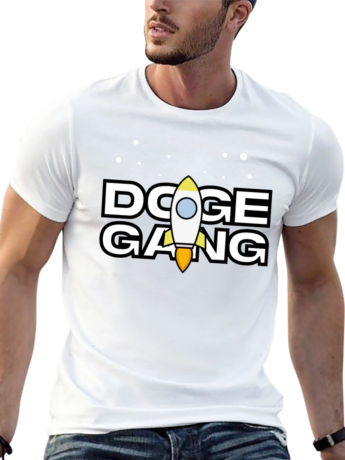 Doge Gang Rocket T-Shirt - Crypto Meme Tee