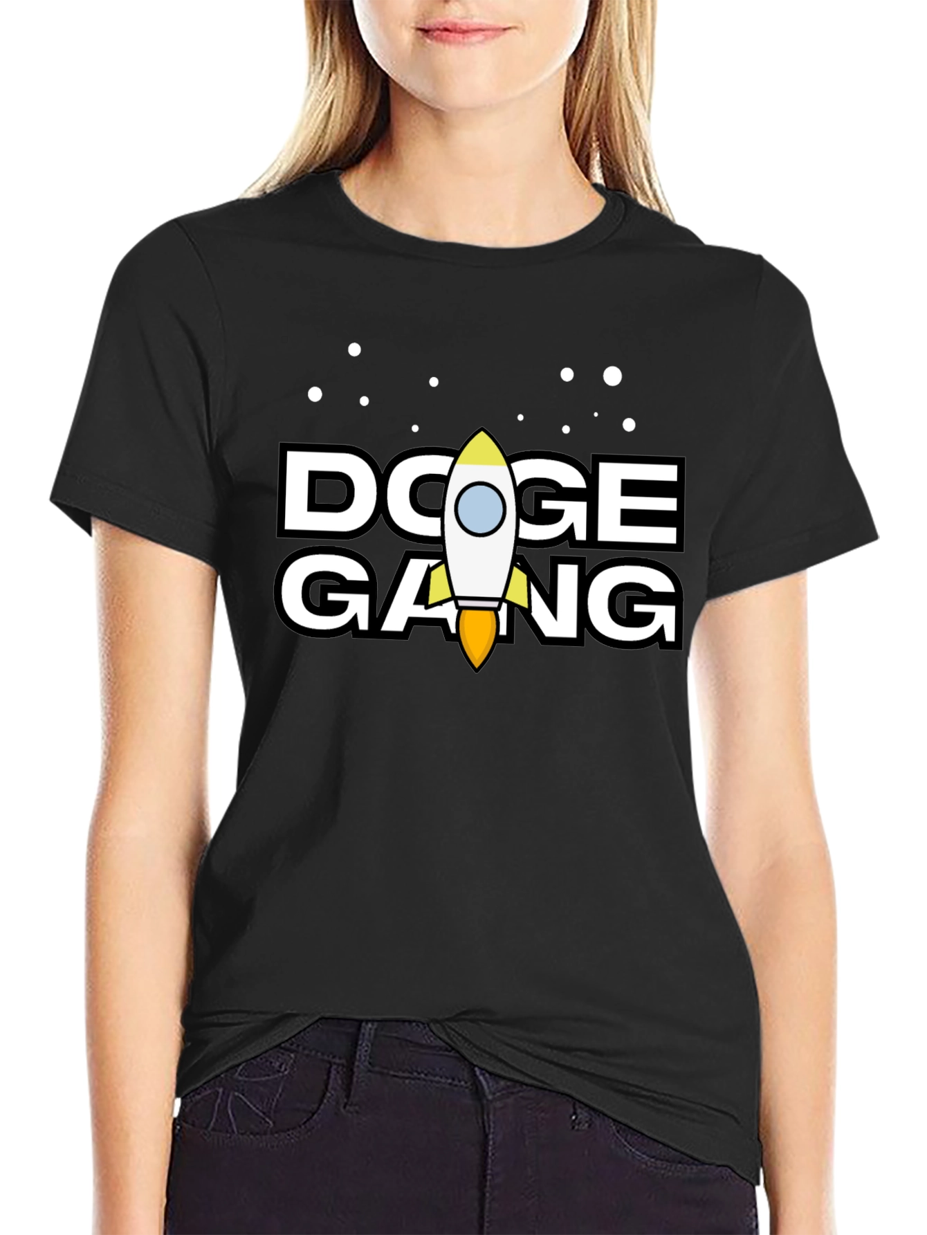 Doge Gang Rocket T-Shirt - Crypto Meme Tee