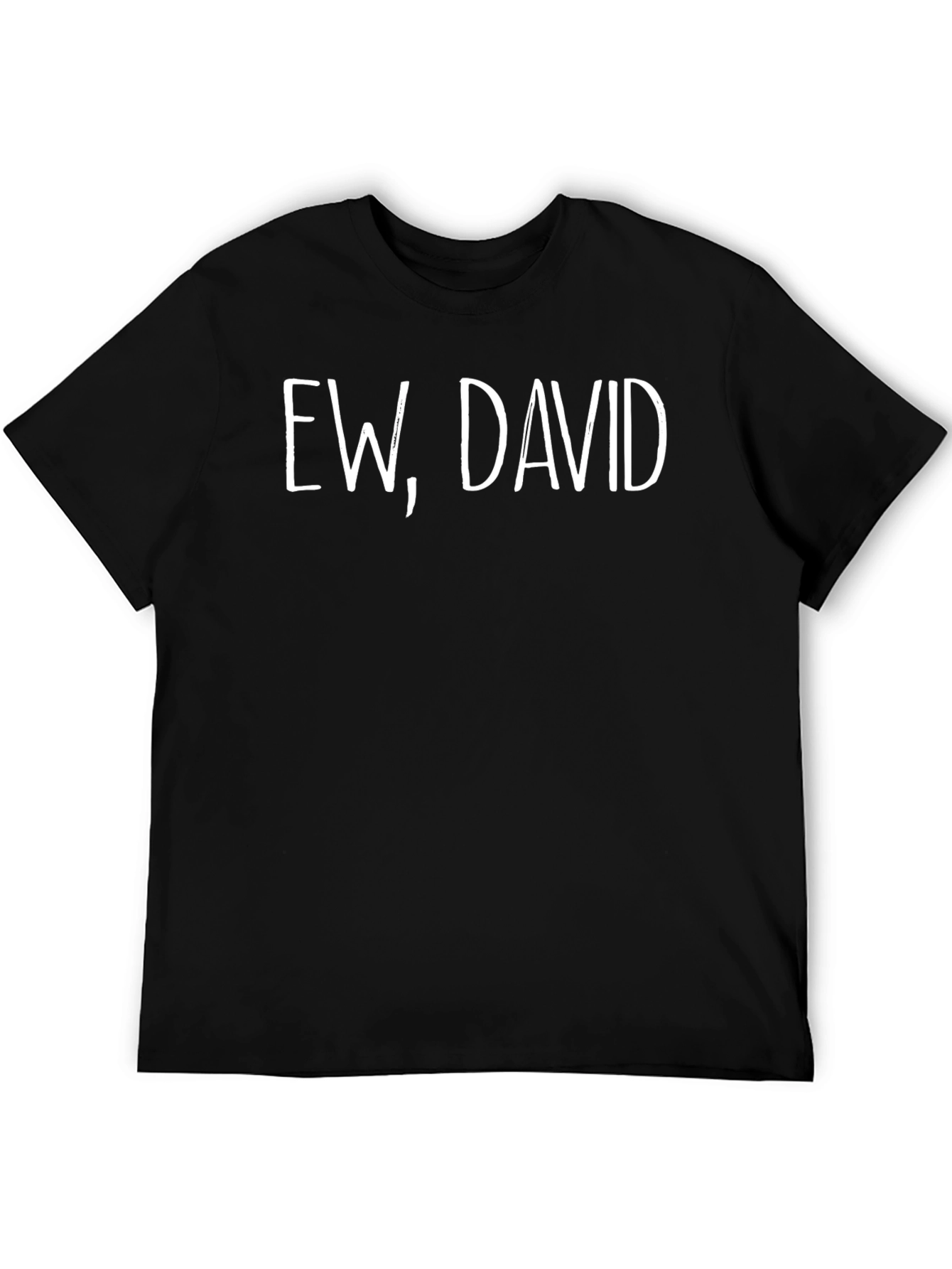 Ew David Graphic Tee - Trendy Black T-Shirt
