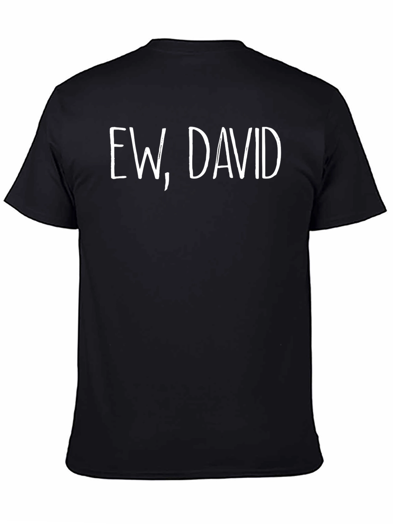 Ew David Graphic Tee - Trendy Black T-Shirt