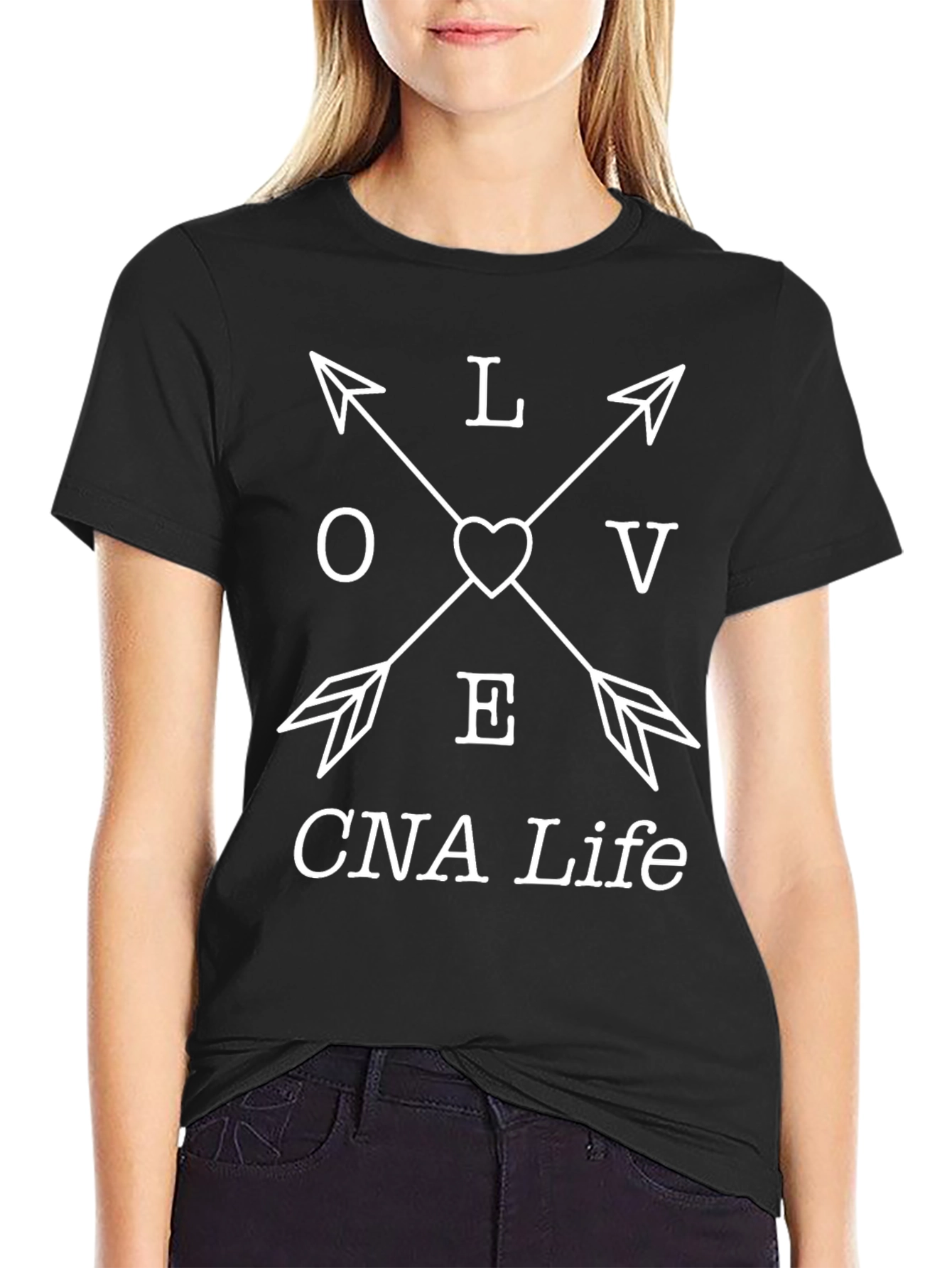 CNA Life LOVE Arrow Graphic T-Shirt