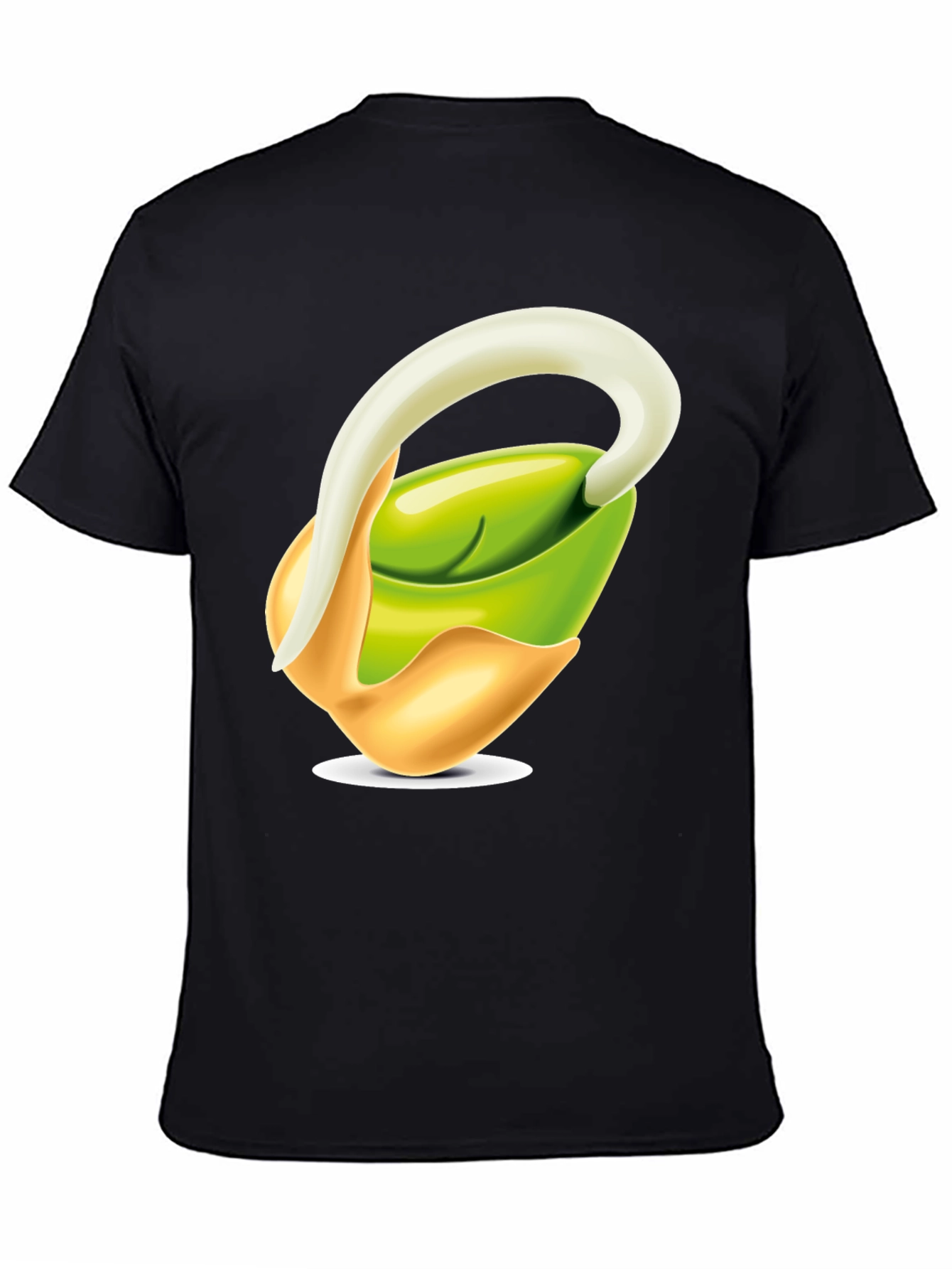 Sprout Graphic T-Shirt - Black Cotton Blend