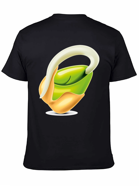 Sprout Graphic T-Shirt - Black Cotton Blend