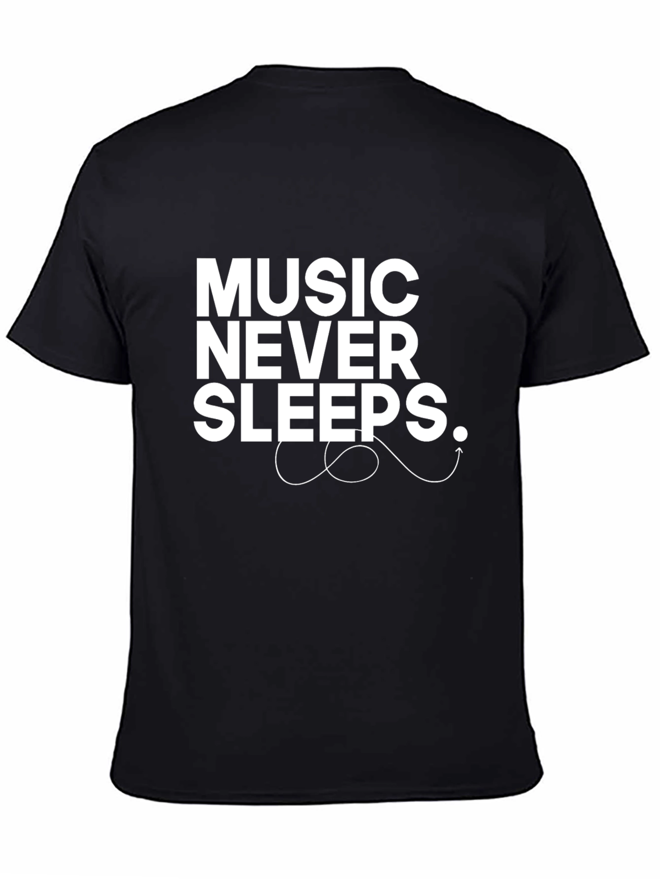 Music Never Sleeps Graphic T-Shirt