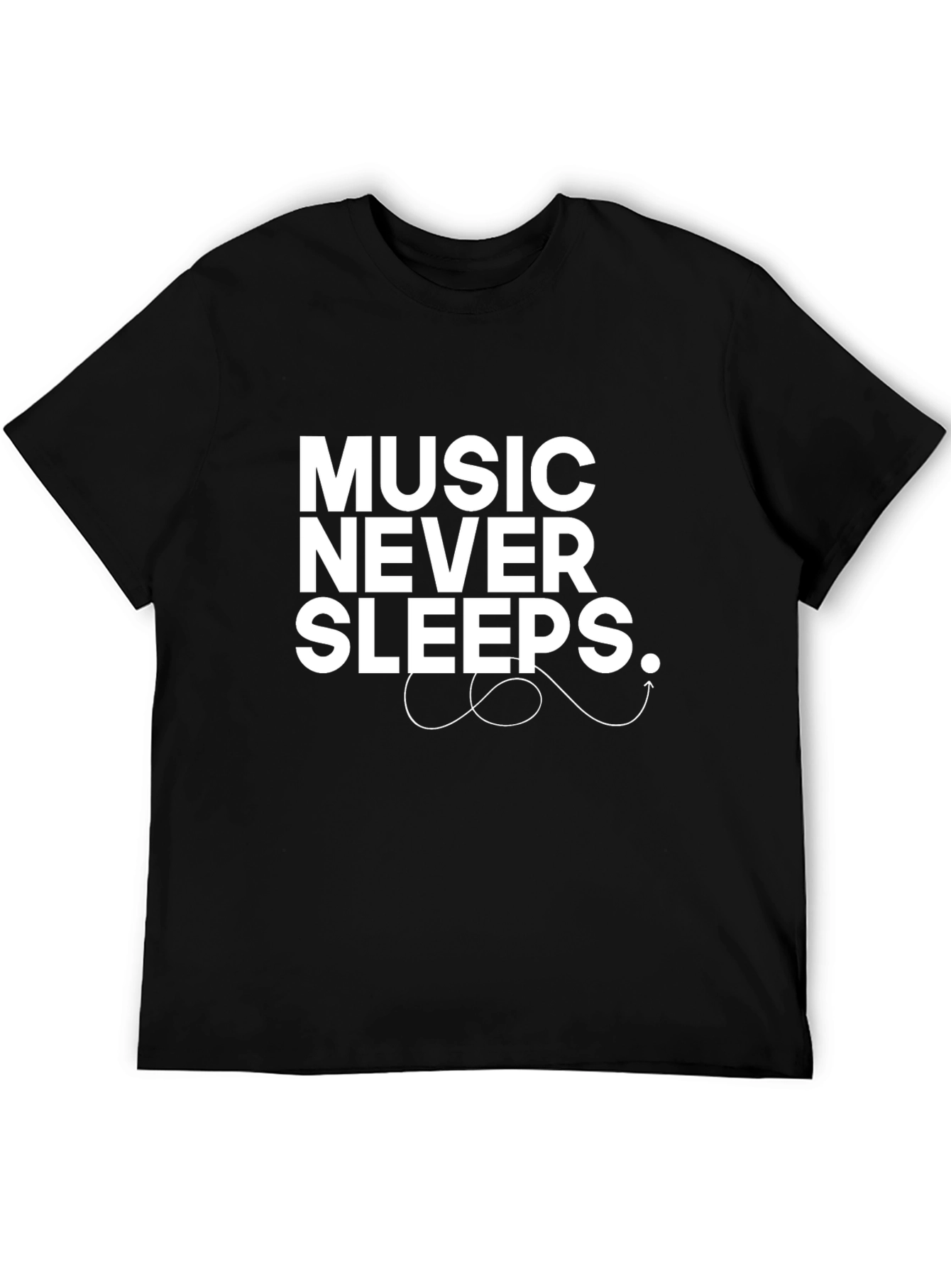 Music Never Sleeps Graphic T-Shirt