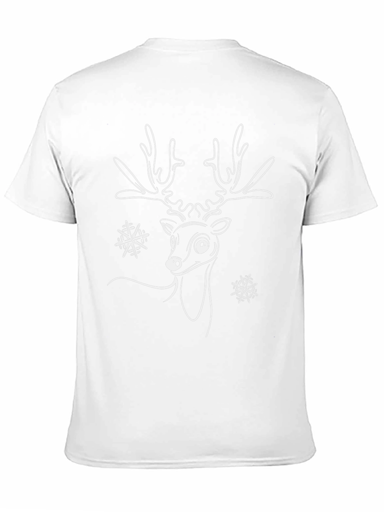 Whimsical Reindeer Graphic Tee - Holiday Fun