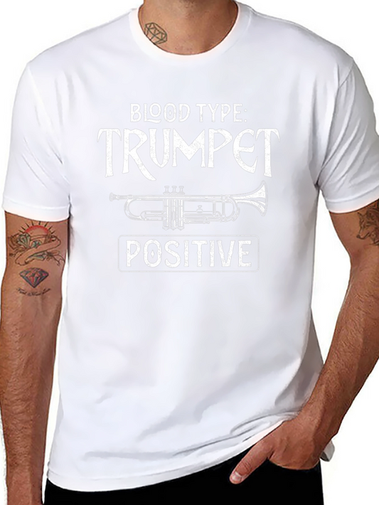 Blood Type Trumpet Positive Graphic Tee