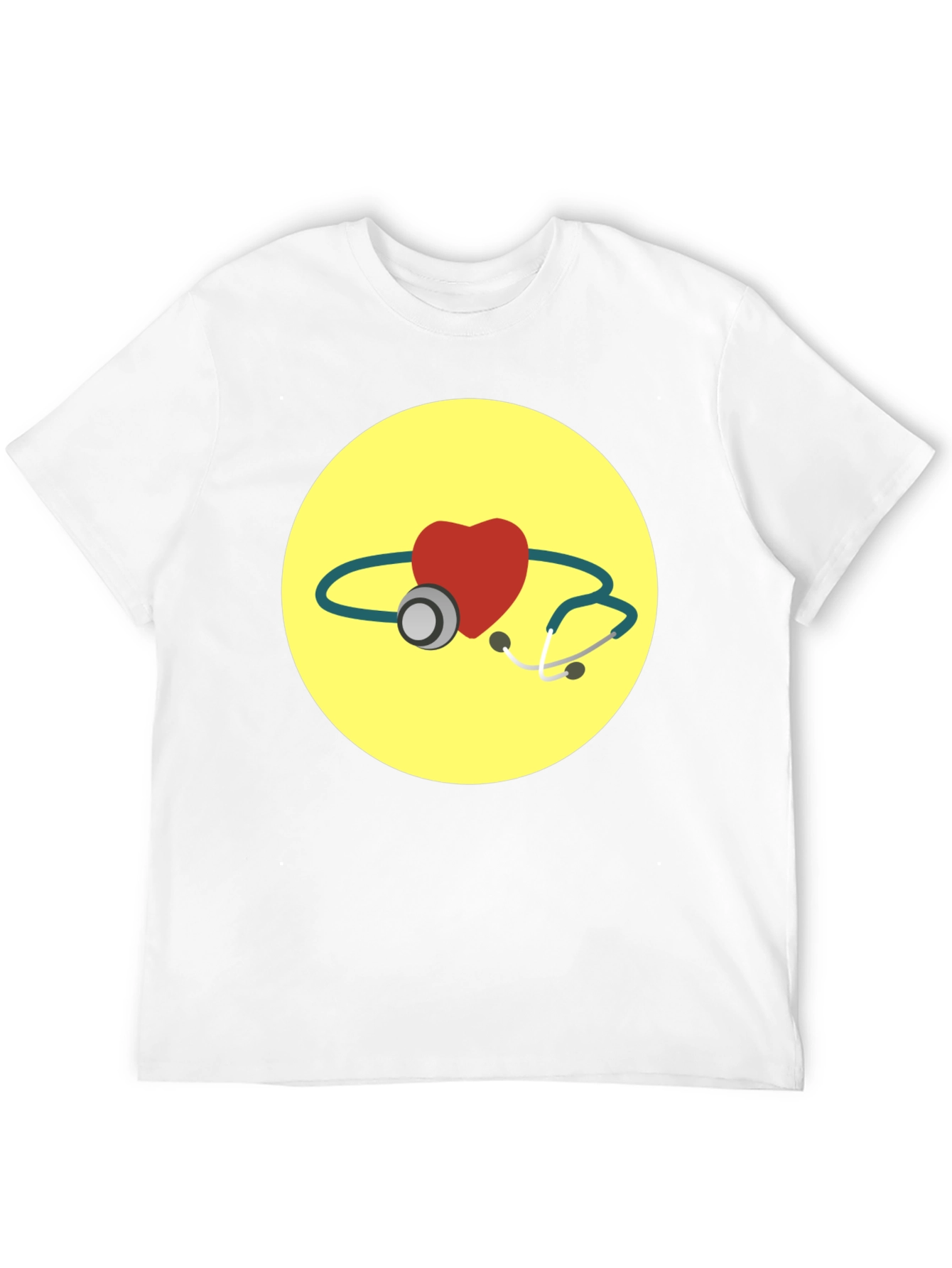 Heart & Stethoscope Graphic T-Shirt