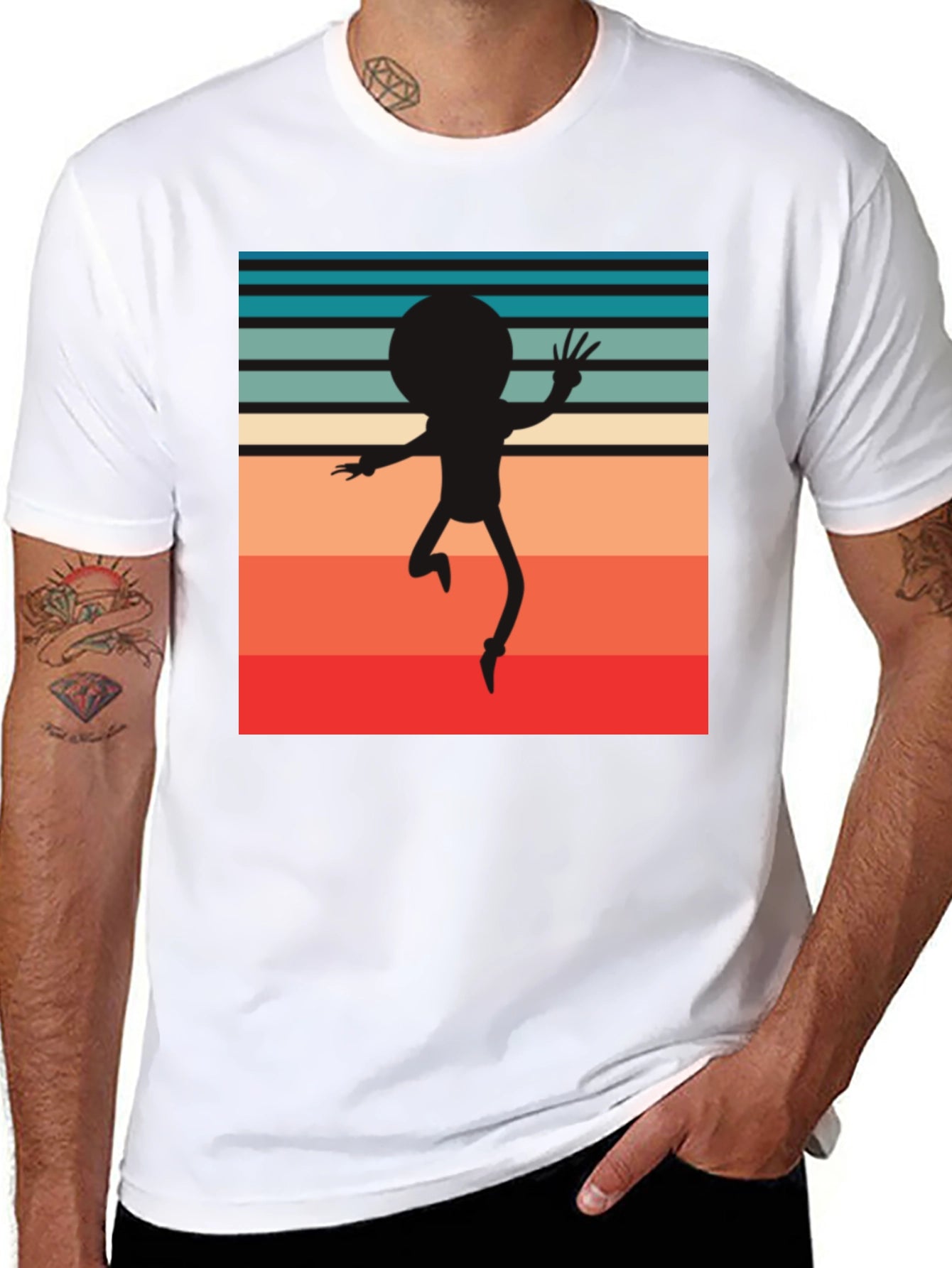 Retro Morty Silhouette T-Shirt