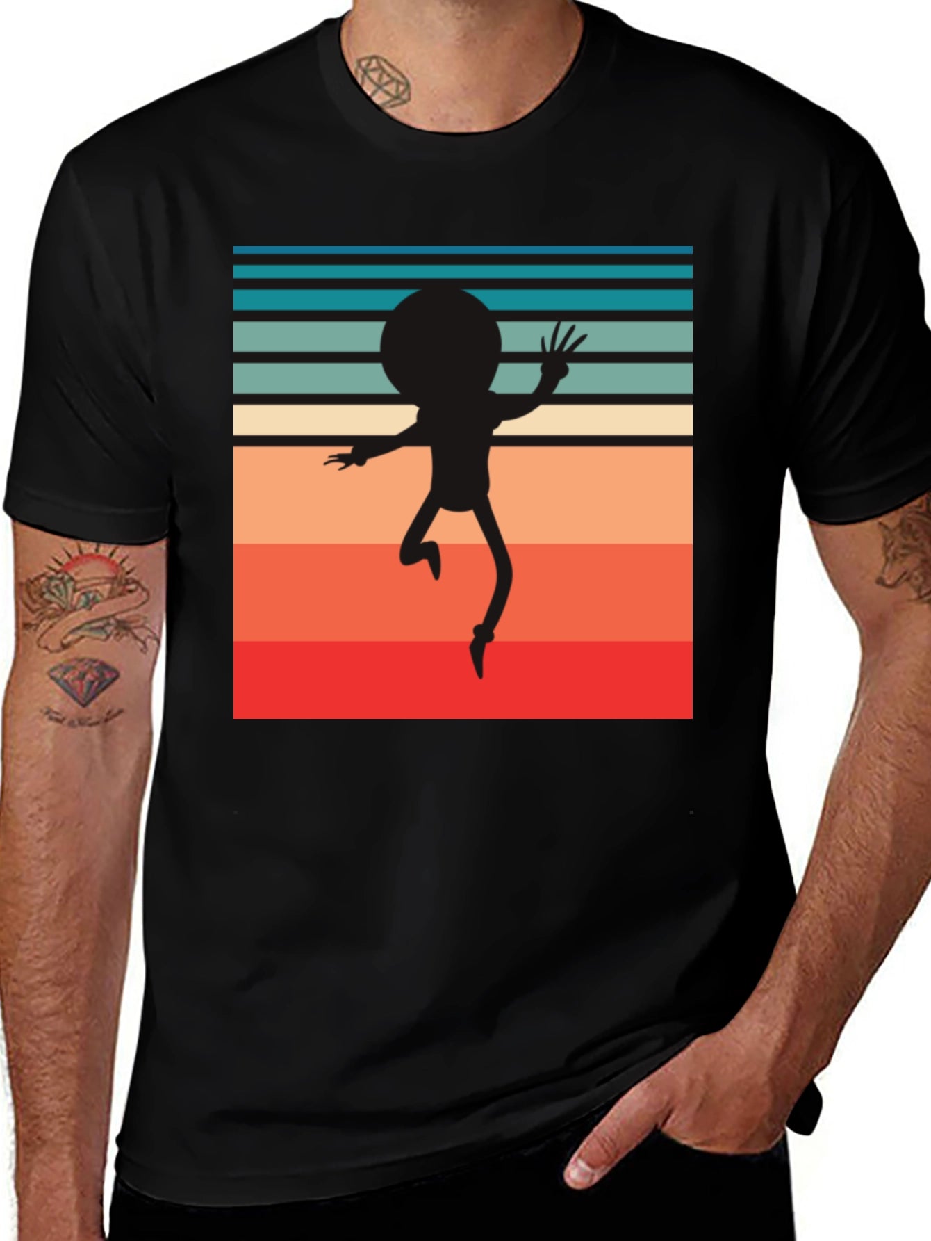 Retro Morty Silhouette T-Shirt