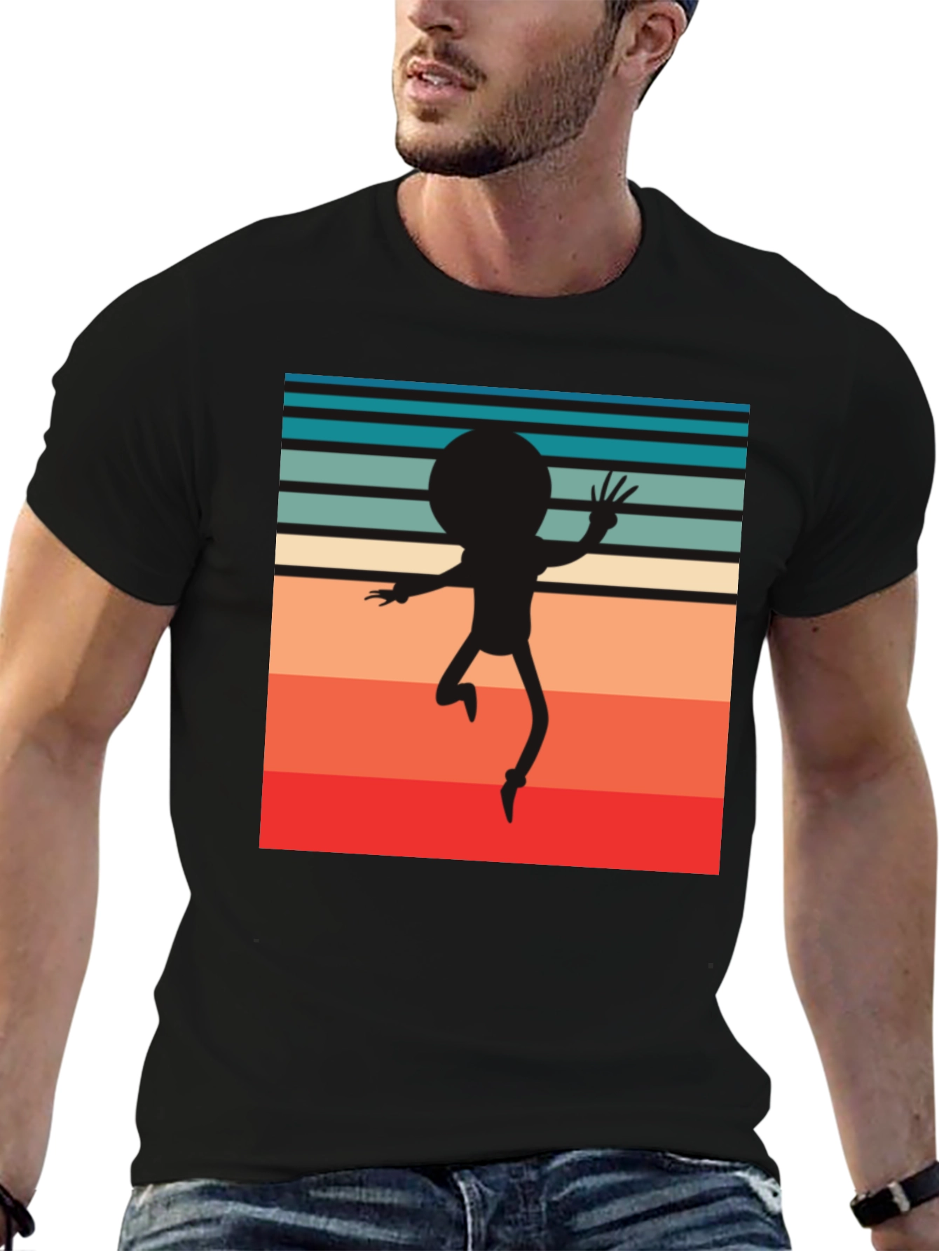 Retro Morty Silhouette T-Shirt
