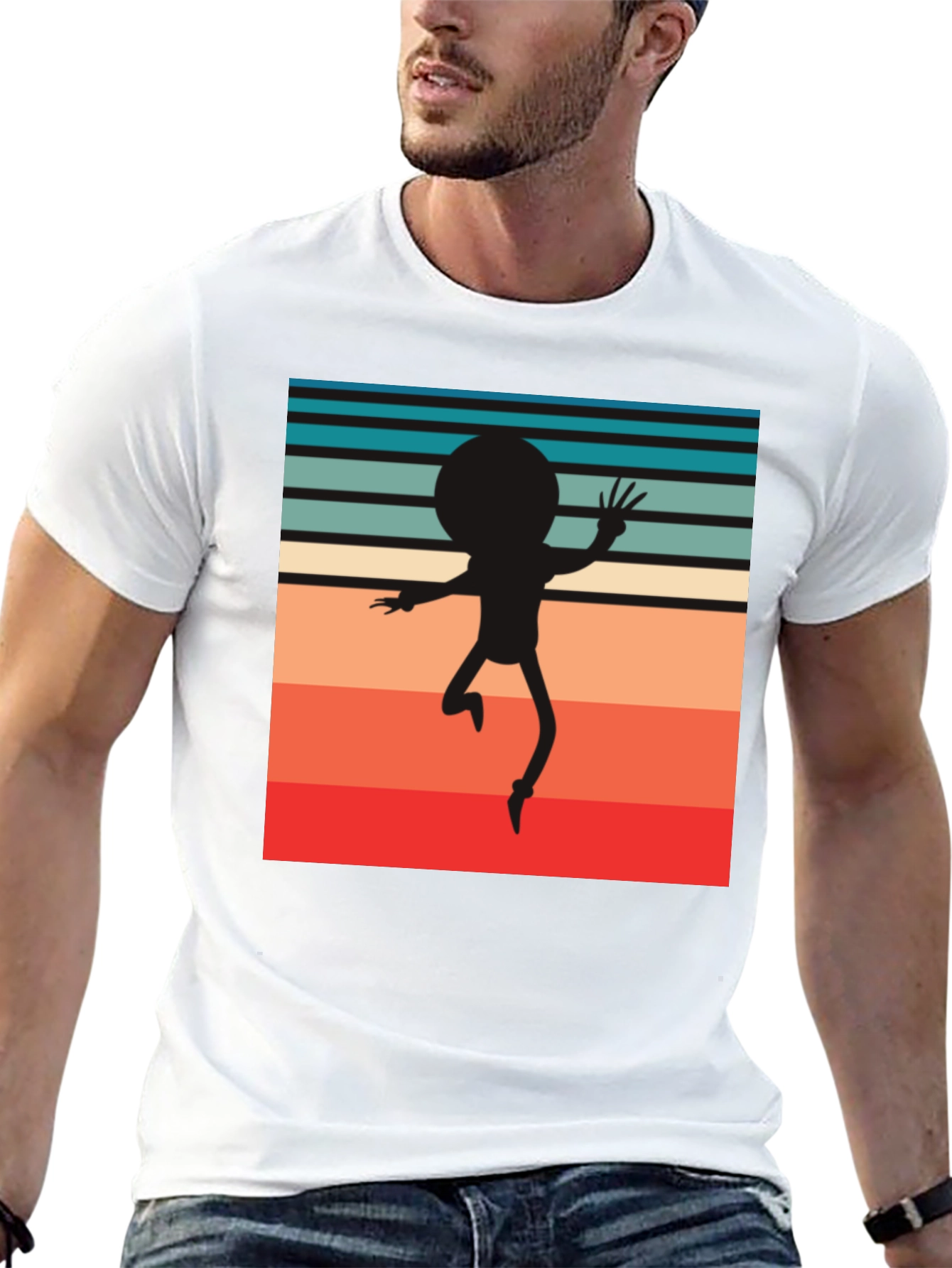 Retro Morty Silhouette T-Shirt