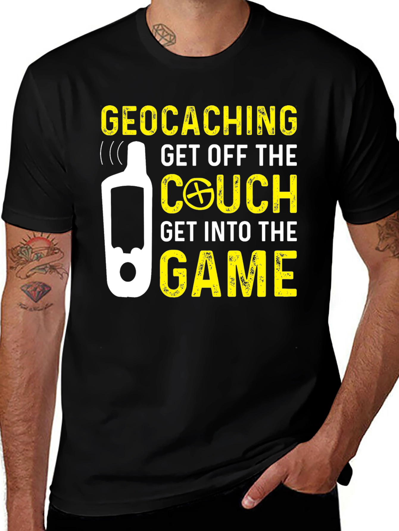 Geocaching Get Off The Couch T-Shirt
