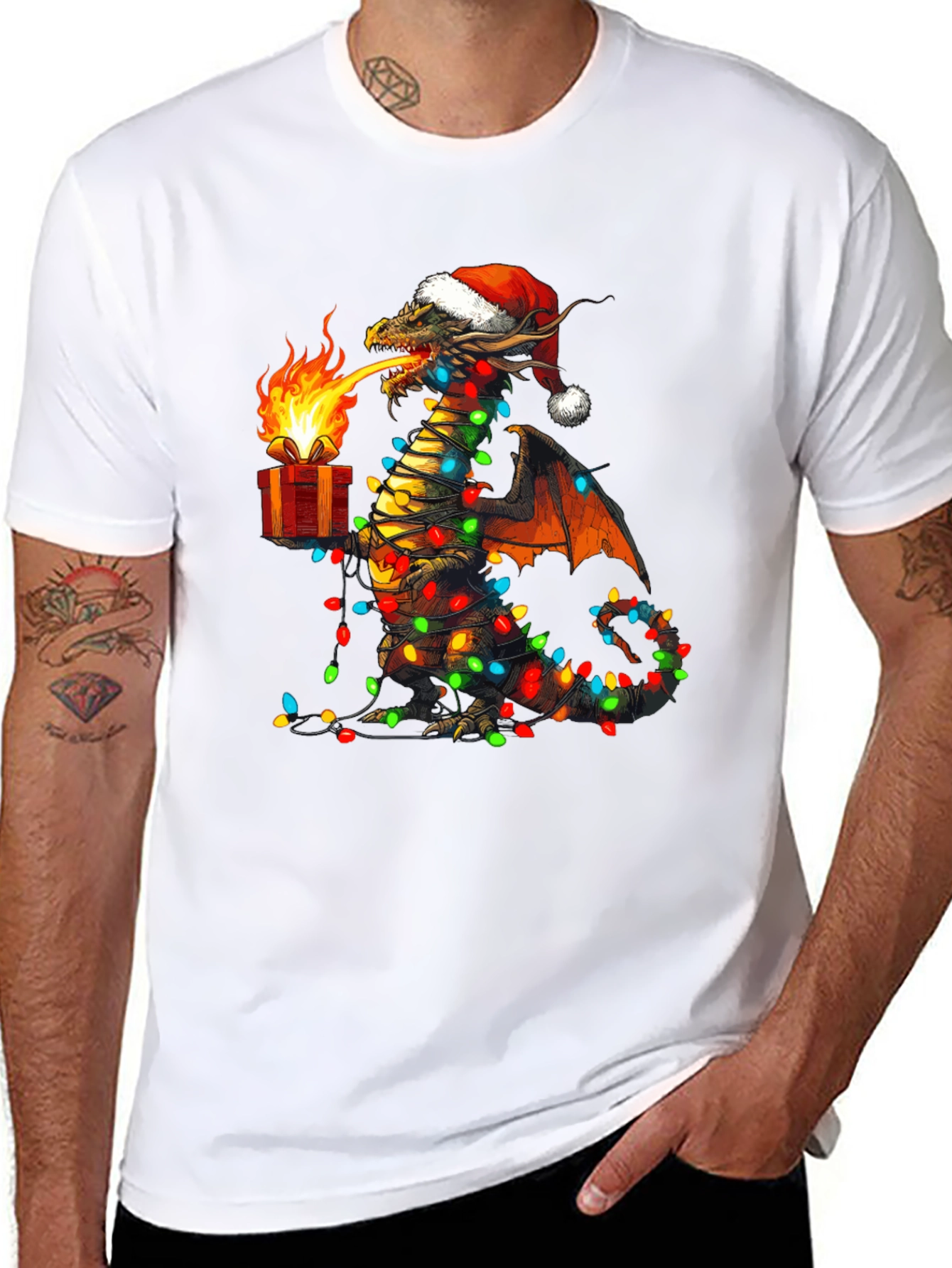 Christmas Dragon Graphic Tee