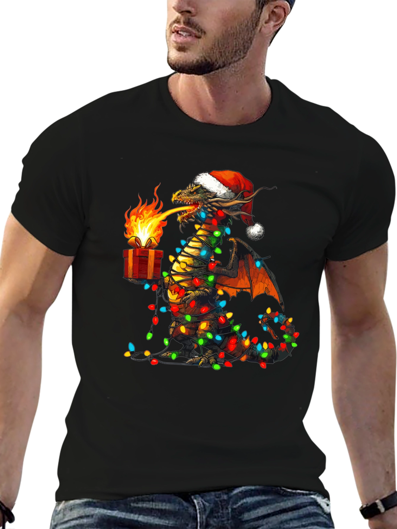 Christmas Dragon Graphic Tee