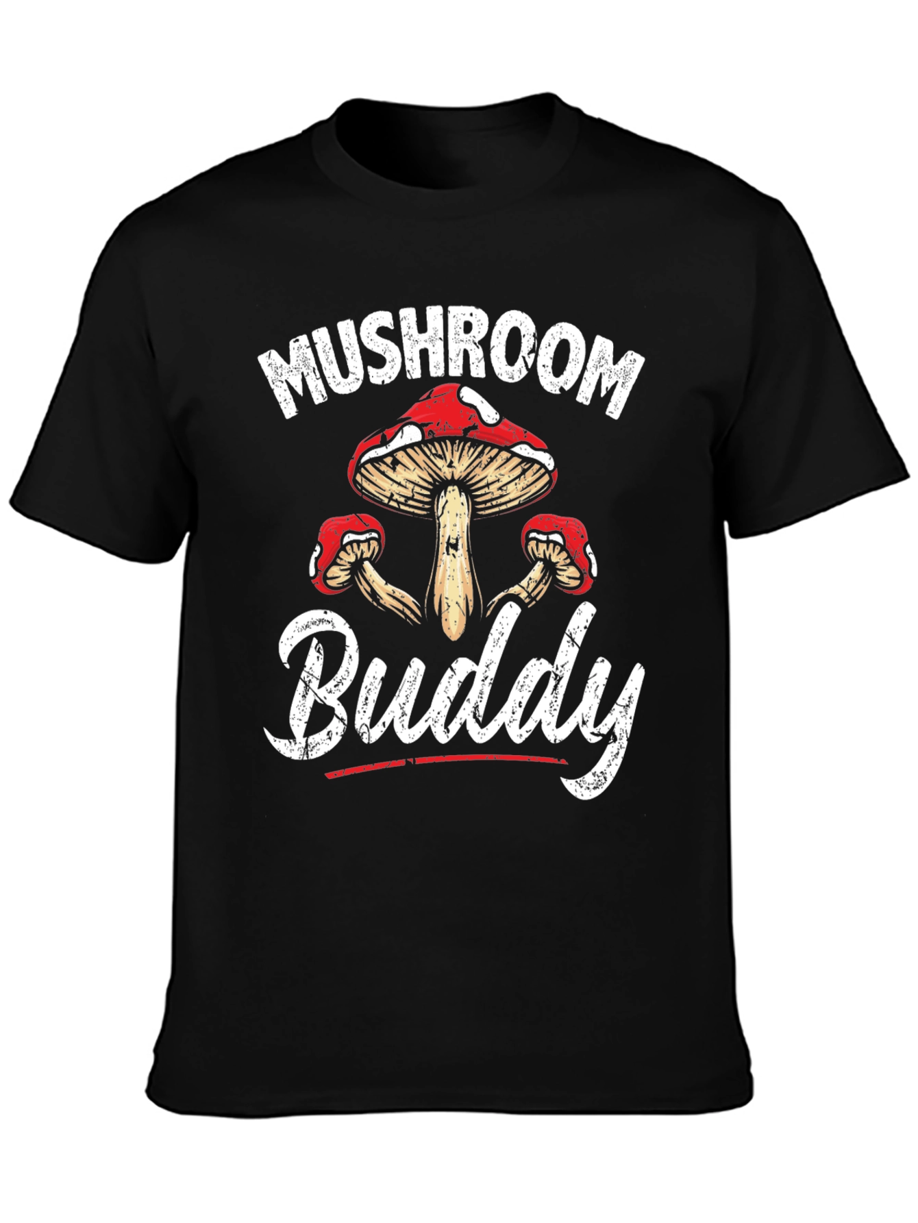 Mushroom Buddy Graphic Tee - Fungi Lover Shirt