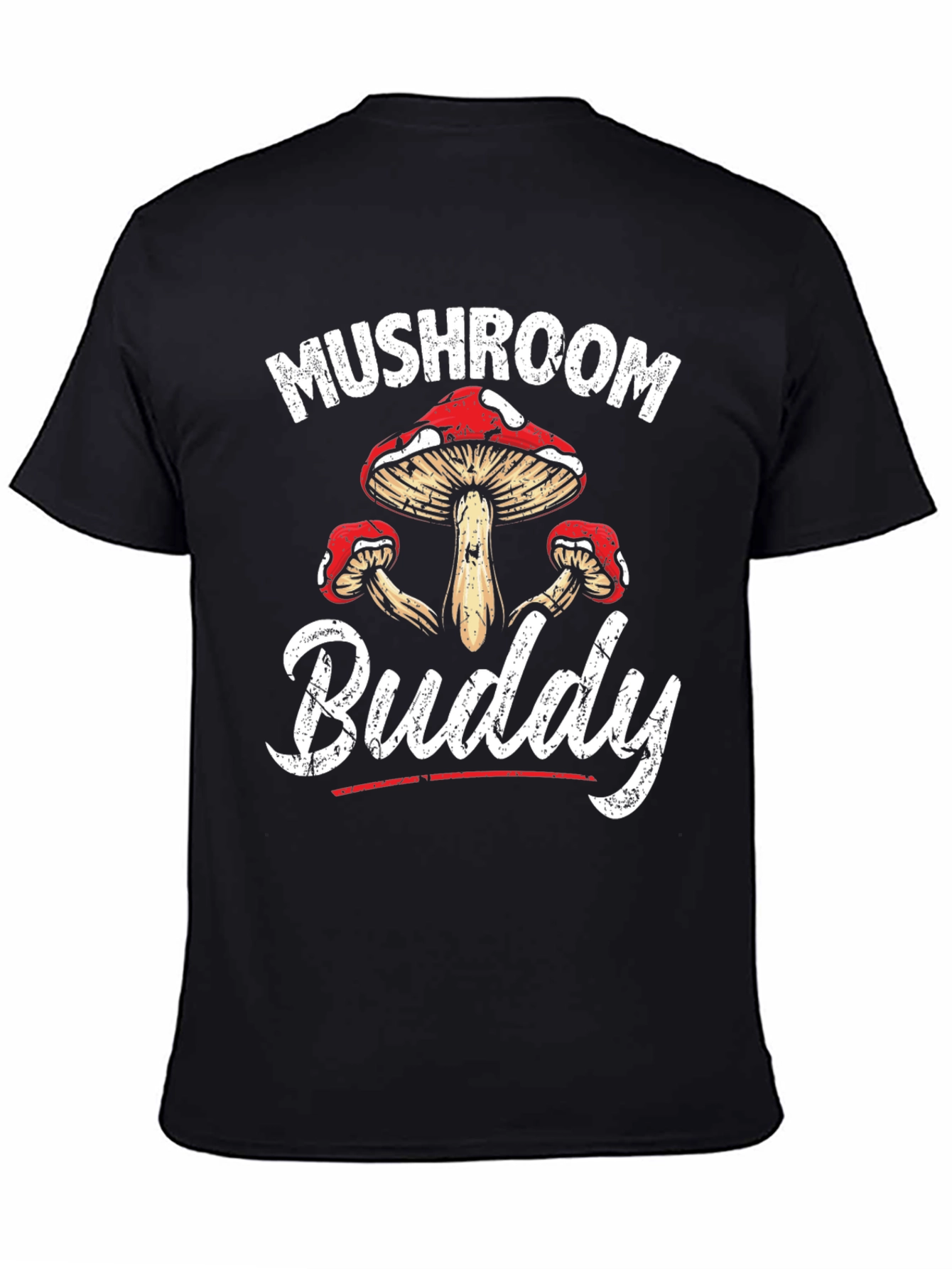 Mushroom Buddy Graphic Tee - Fungi Lover Shirt