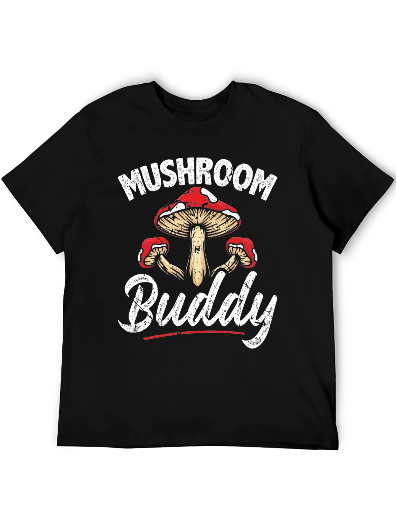 Mushroom Buddy Graphic Tee - Fungi Lover Shirt