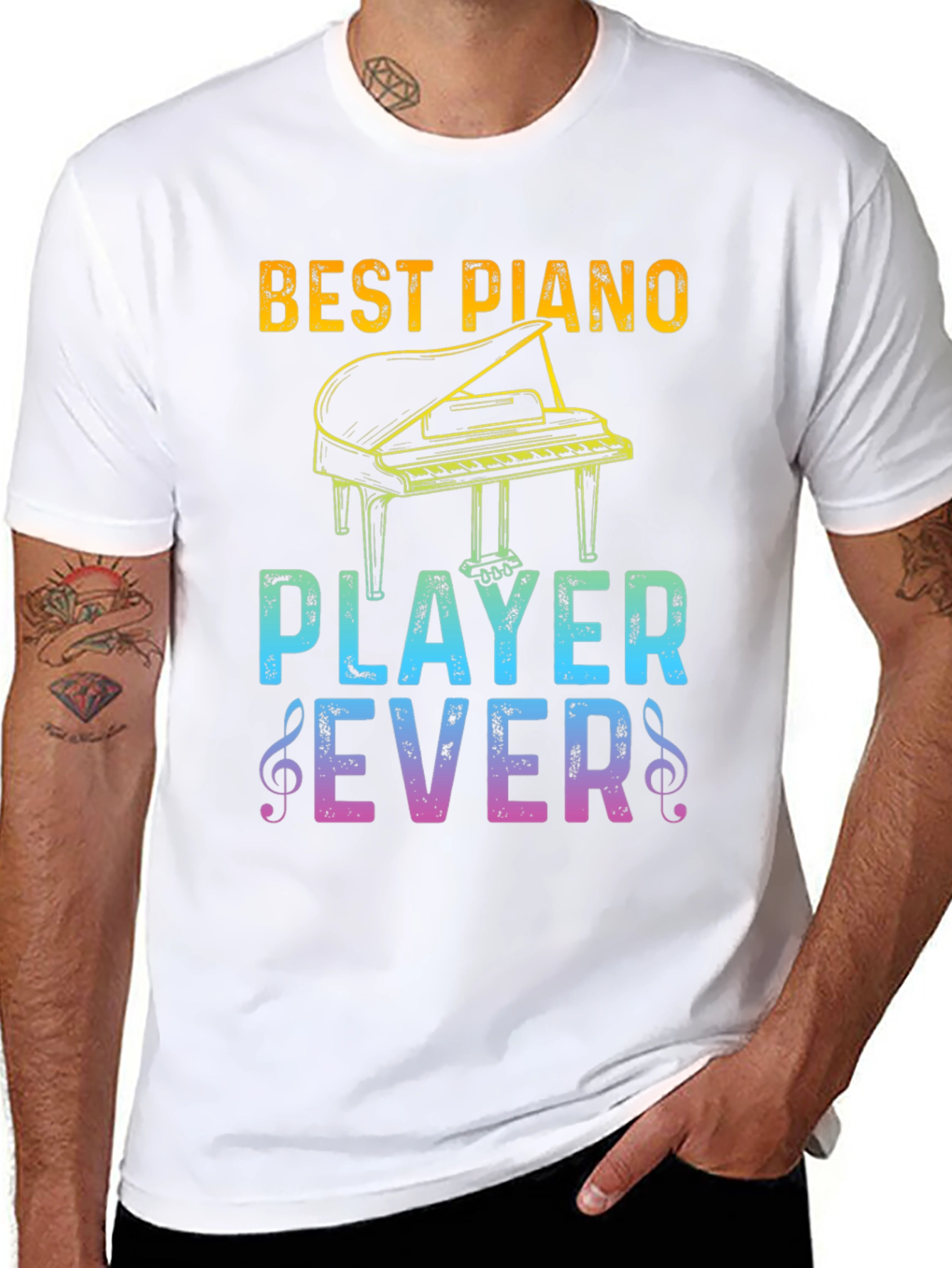 Best Piano Player Ever T-Shirt - Music Lover Tee