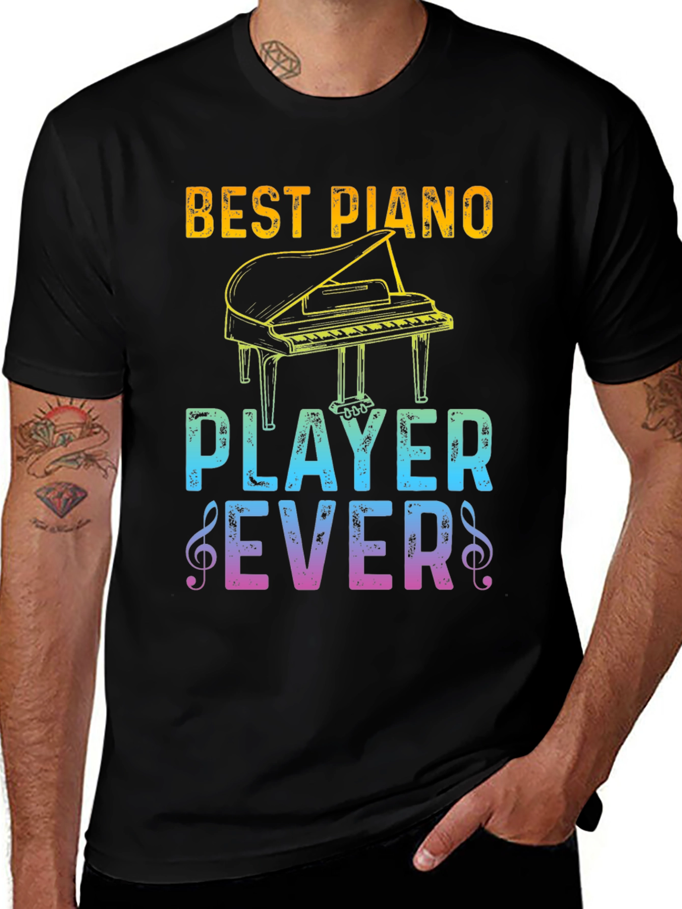 Best Piano Player Ever T-Shirt - Music Lover Tee