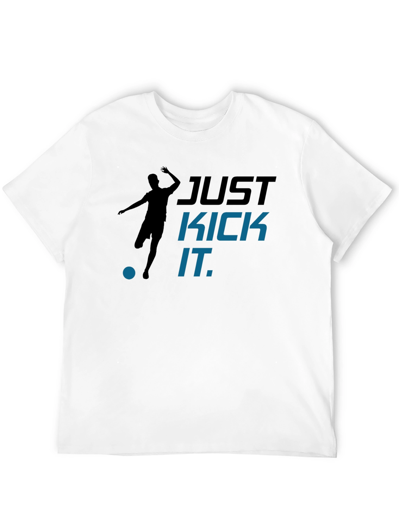 Just Kick It Graphic T-Shirt - Black