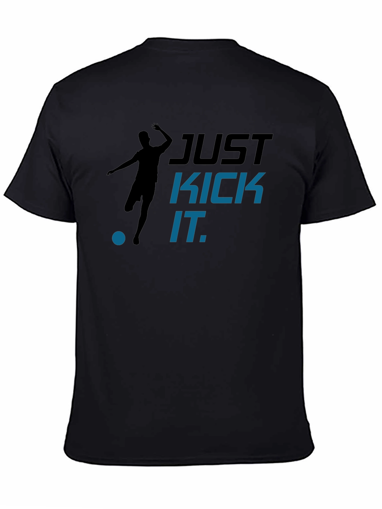 Just Kick It Graphic T-Shirt - Black