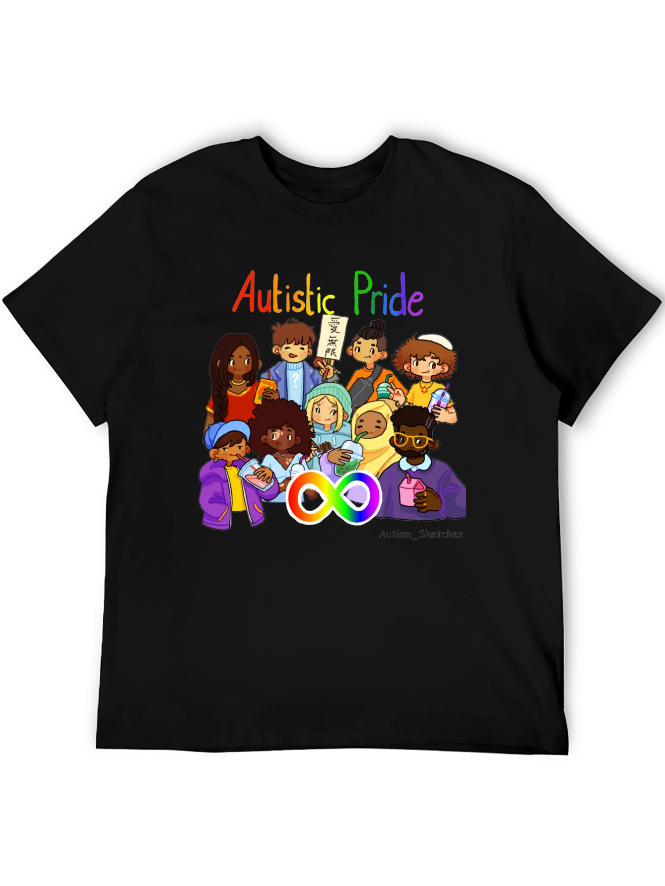 Autistic Pride Graphic T-Shirt