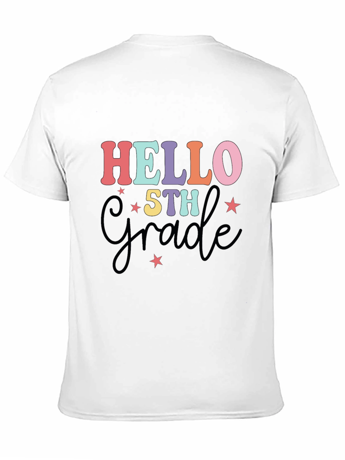 Hello 5th Grade T-Shirt - Back to School Apparel