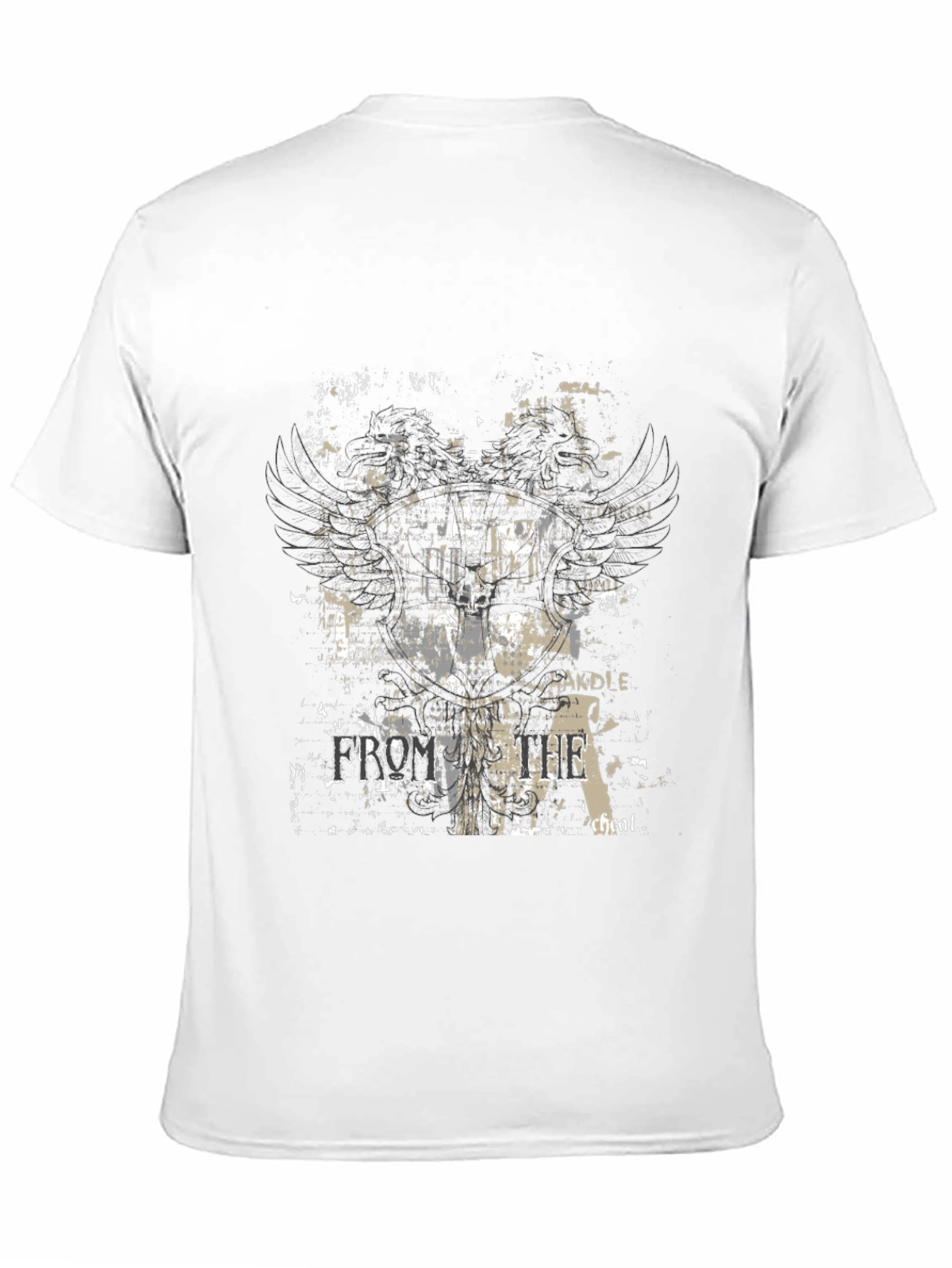 Edgy Graphic Print Black Tee