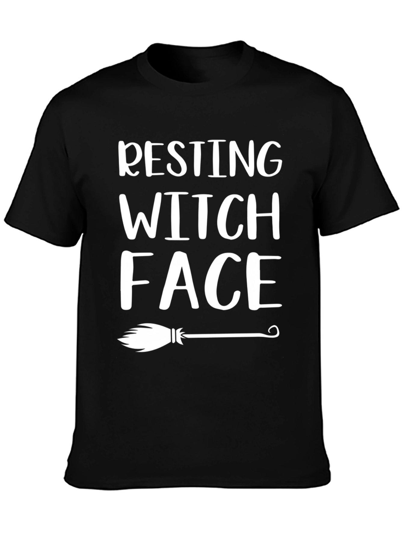 Resting Witch Face T-Shirt - Halloween Apparel