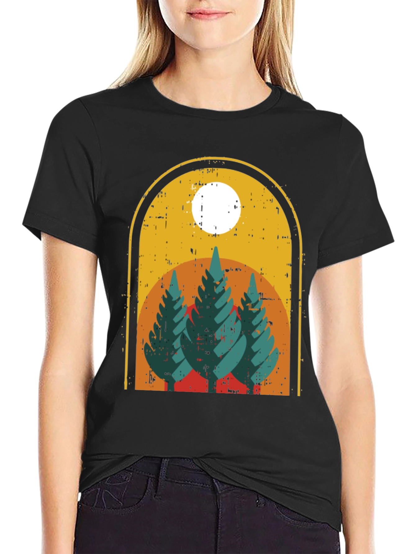 Retro Nature T-Shirt - Mountain Graphic Tee