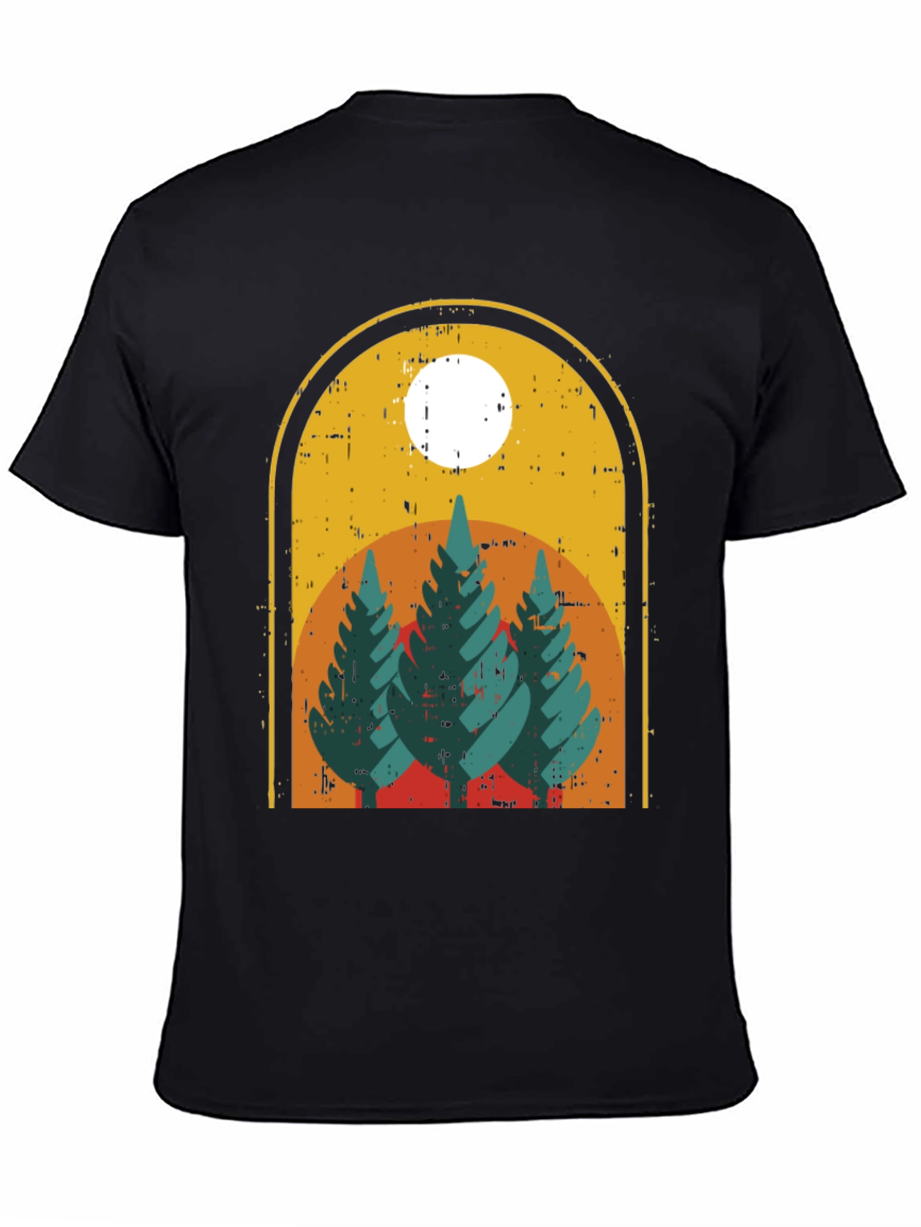 Retro Nature T-Shirt - Mountain Graphic Tee