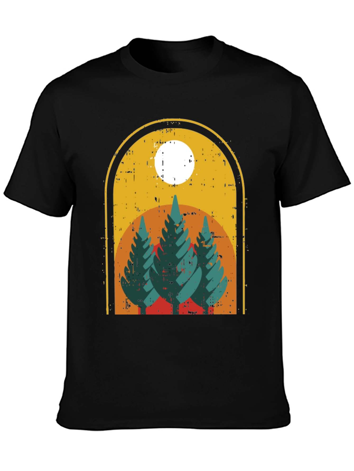 Retro Nature T-Shirt - Mountain Graphic Tee