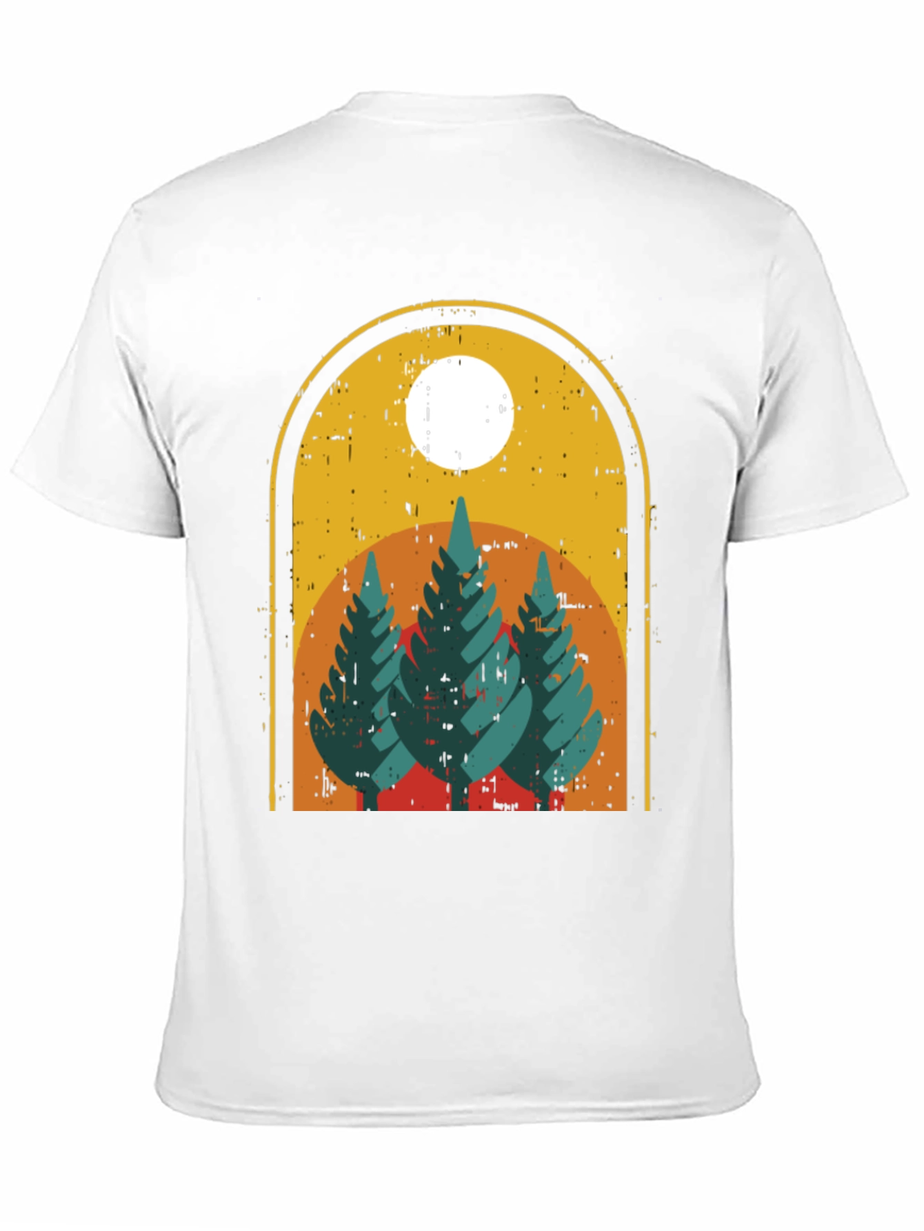 Retro Nature T-Shirt - Mountain Graphic Tee