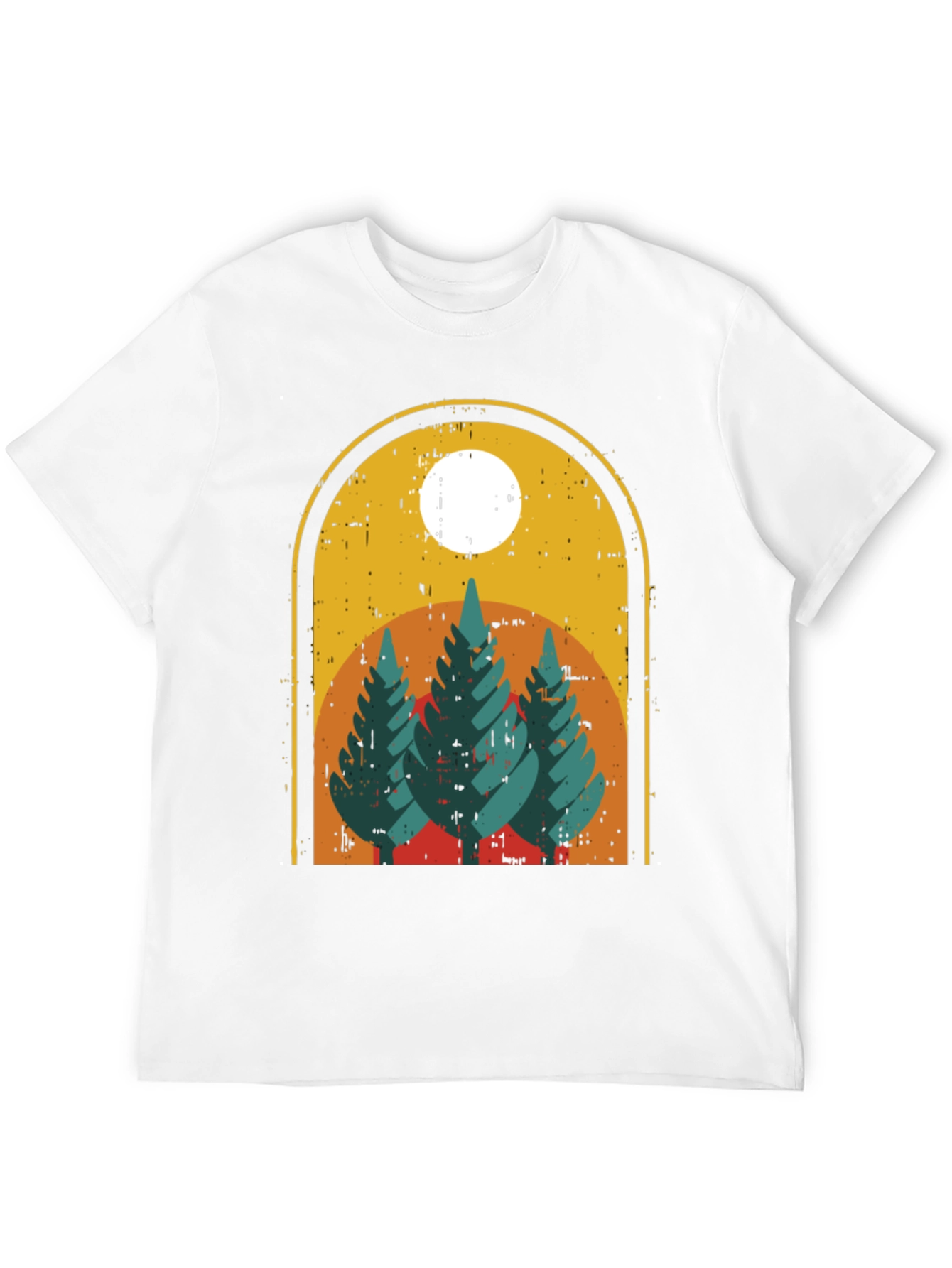 Retro Nature T-Shirt - Mountain Graphic Tee