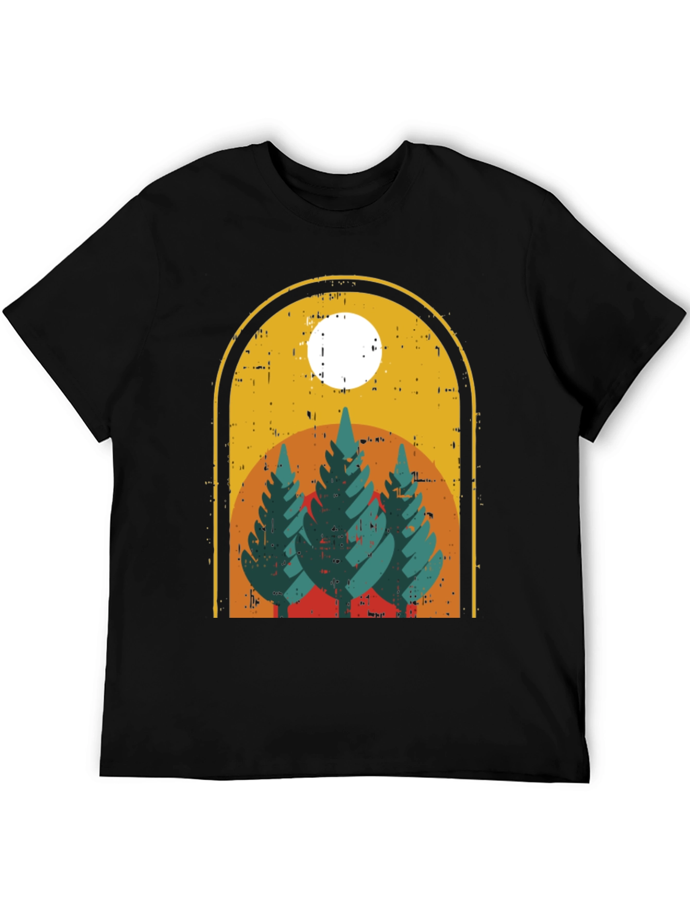 Retro Nature T-Shirt - Mountain Graphic Tee