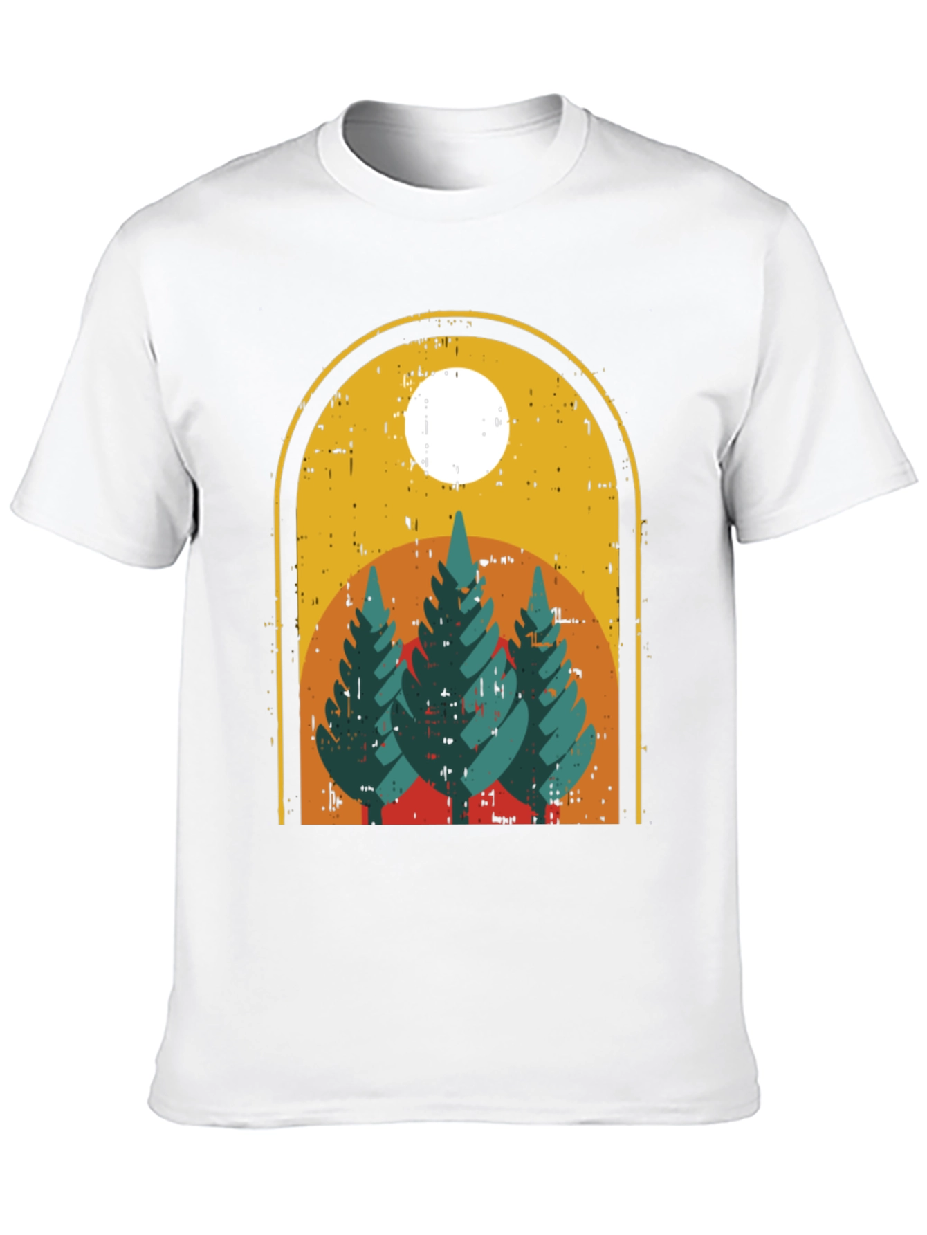 Retro Nature T-Shirt - Mountain Graphic Tee