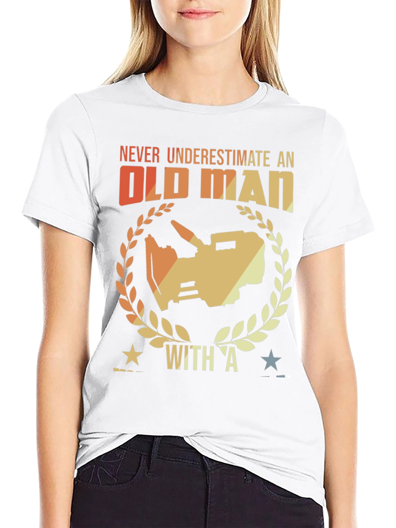 Never Underestimate an Old Man T-Shirt