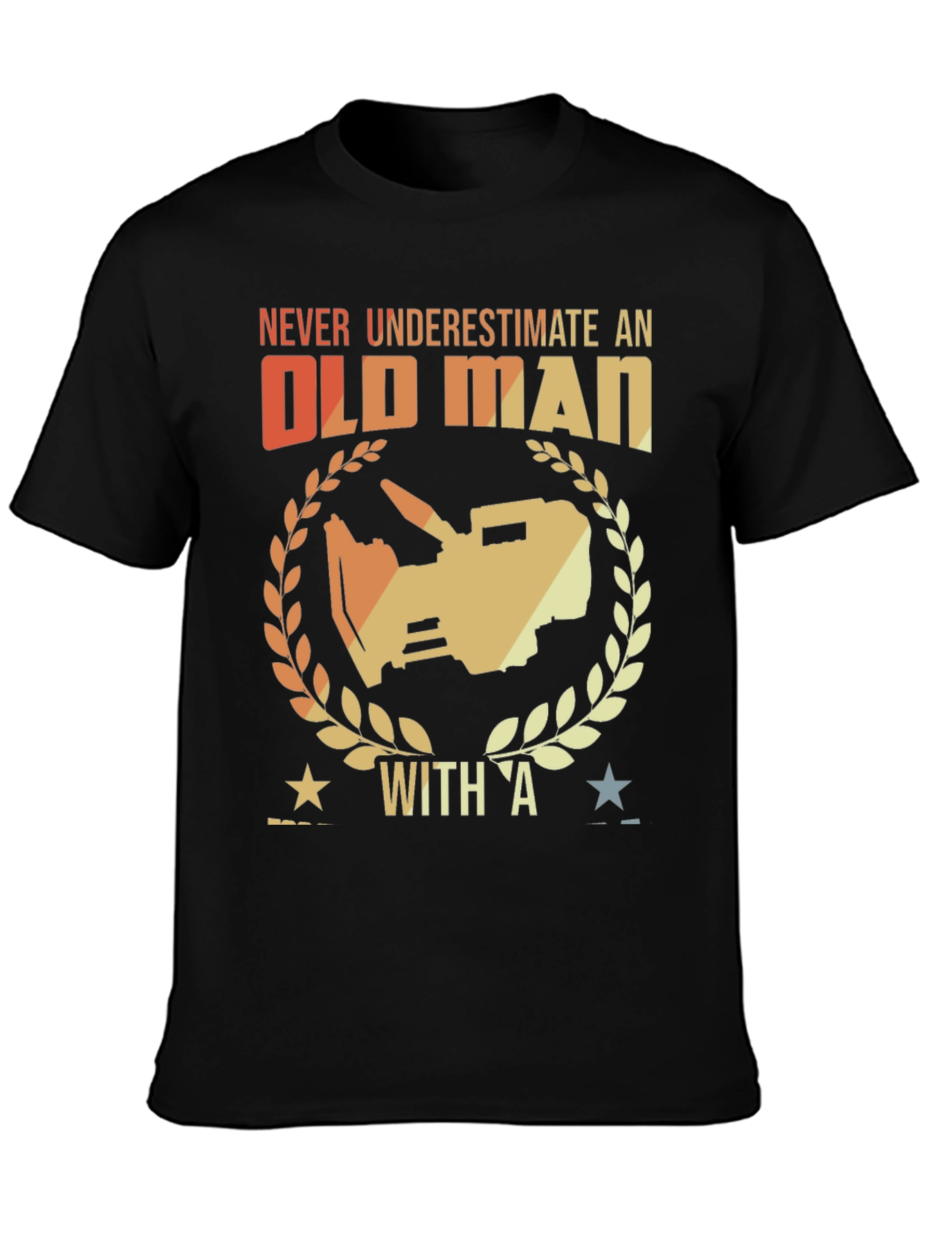 Never Underestimate an Old Man T-Shirt