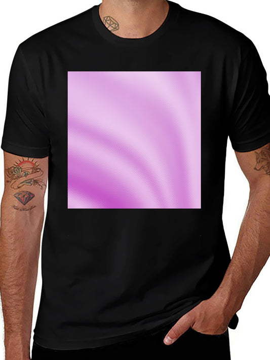 Stylish Black Crew Neck Tee with Pattern