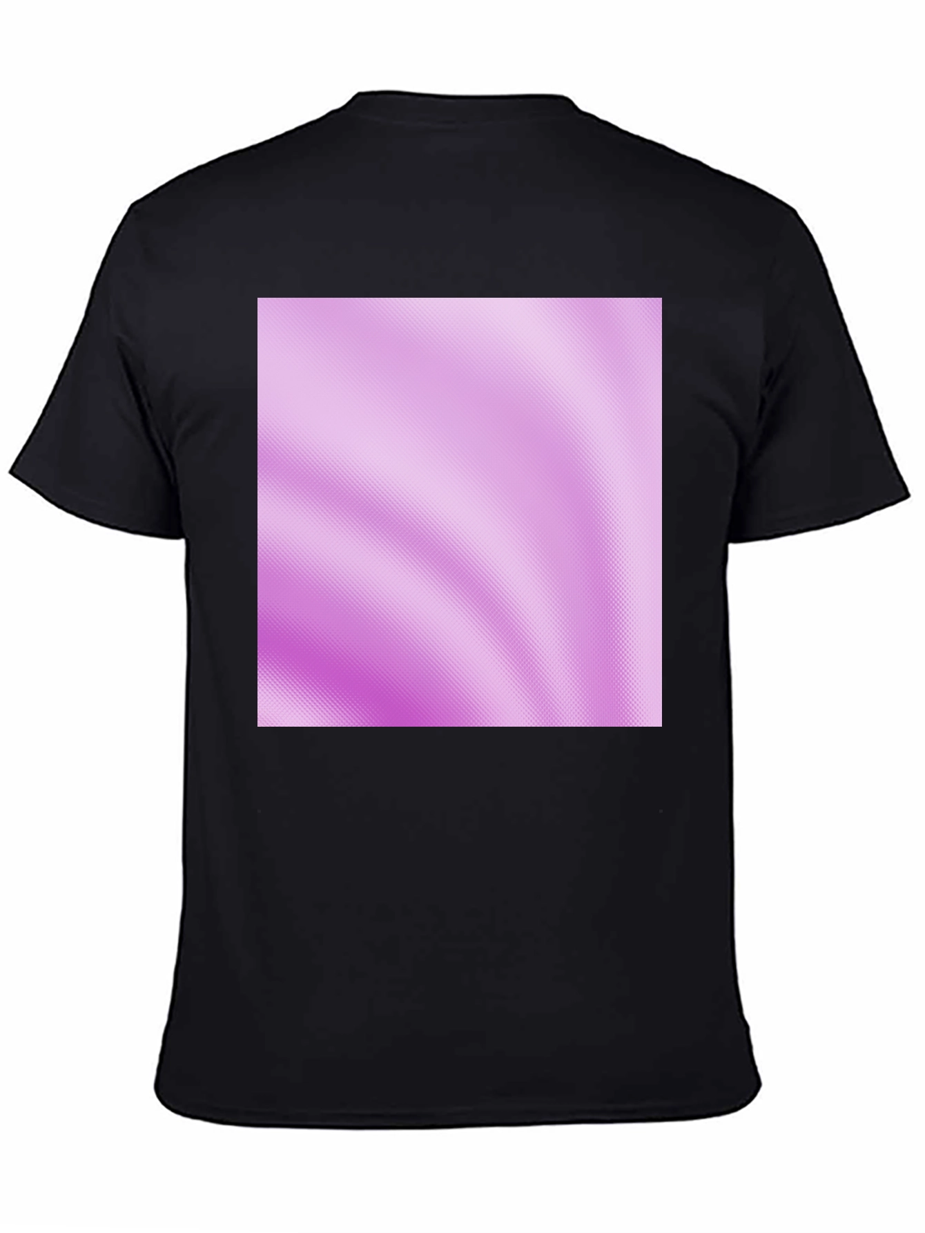 Stylish Black Crew Neck Tee with Pattern