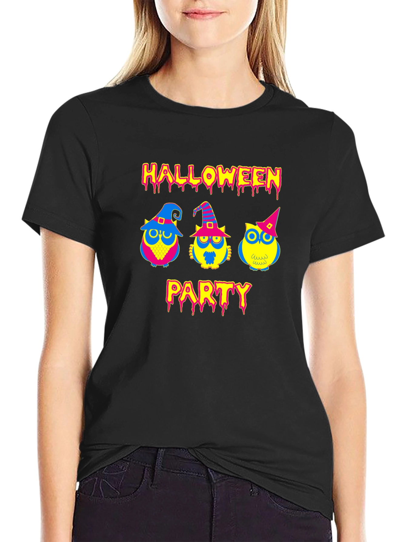 Halloween Party Owls Graphic T-Shirt
