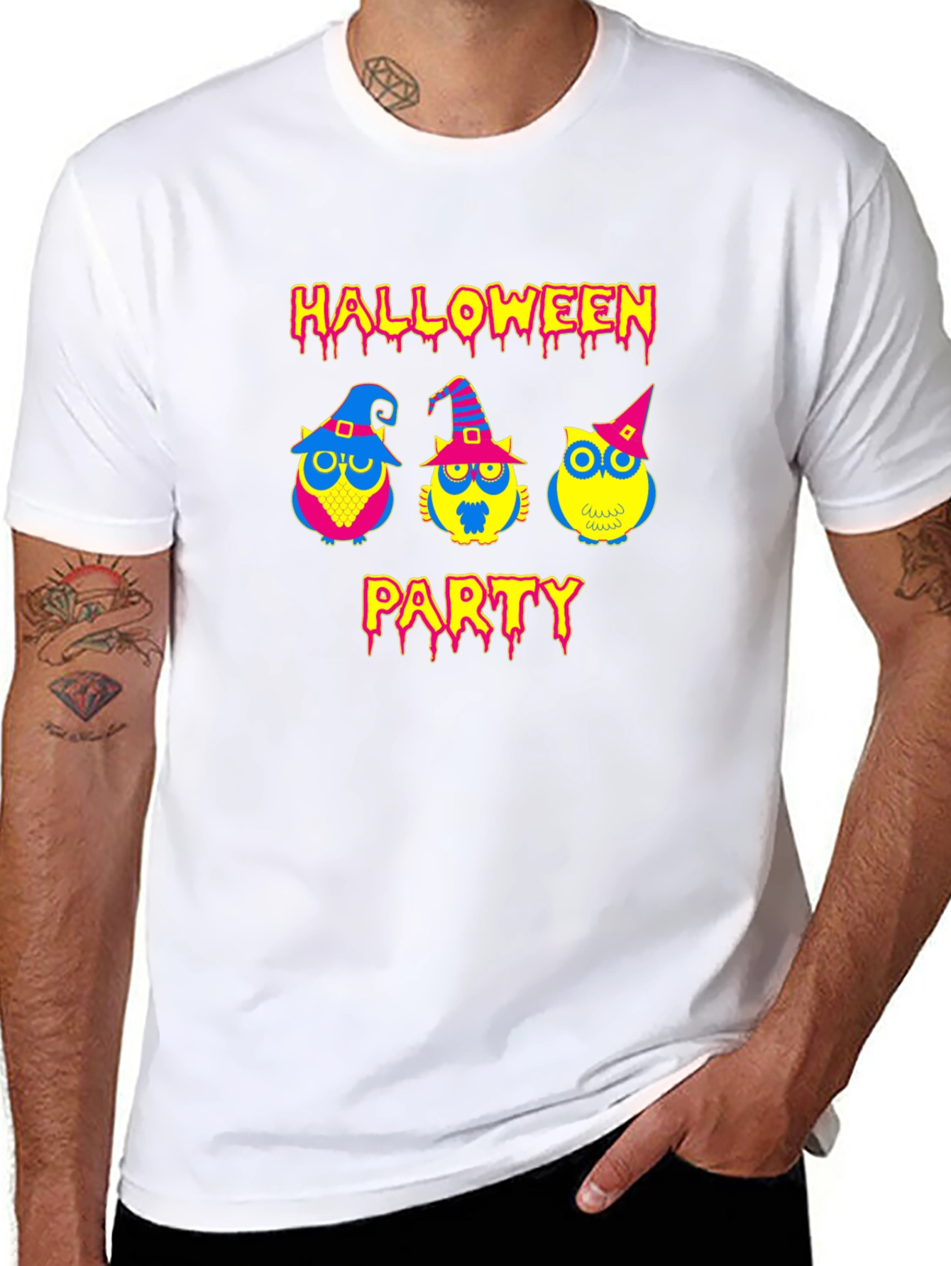 Halloween Party Owls Graphic T-Shirt