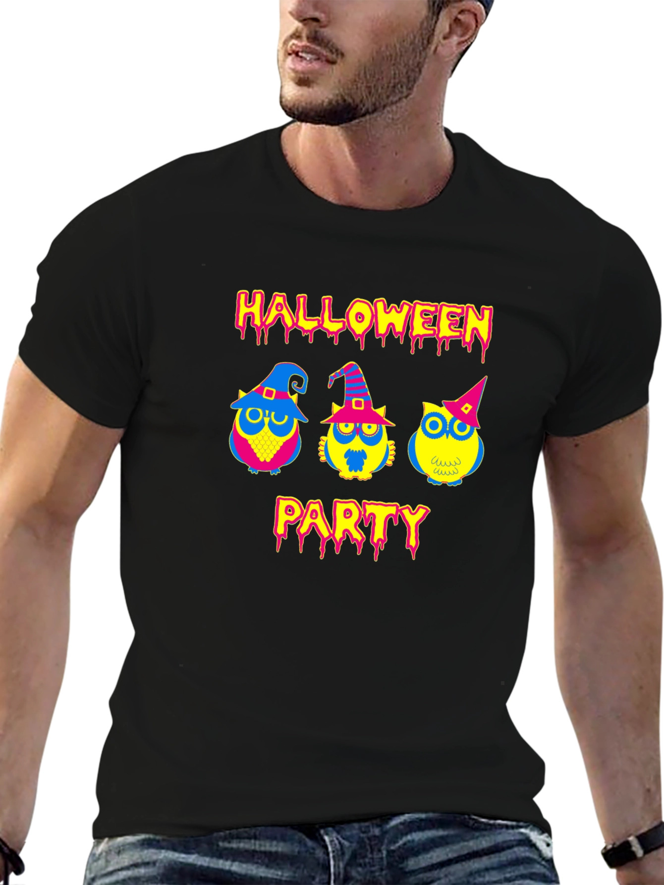 Halloween Party Owls Graphic T-Shirt