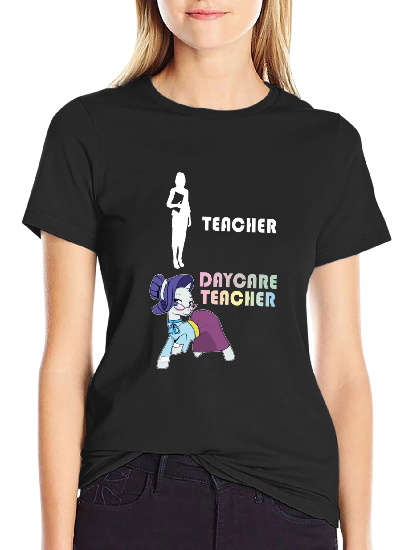 Daycare Teacher T-Shirt - Funny Pony Design