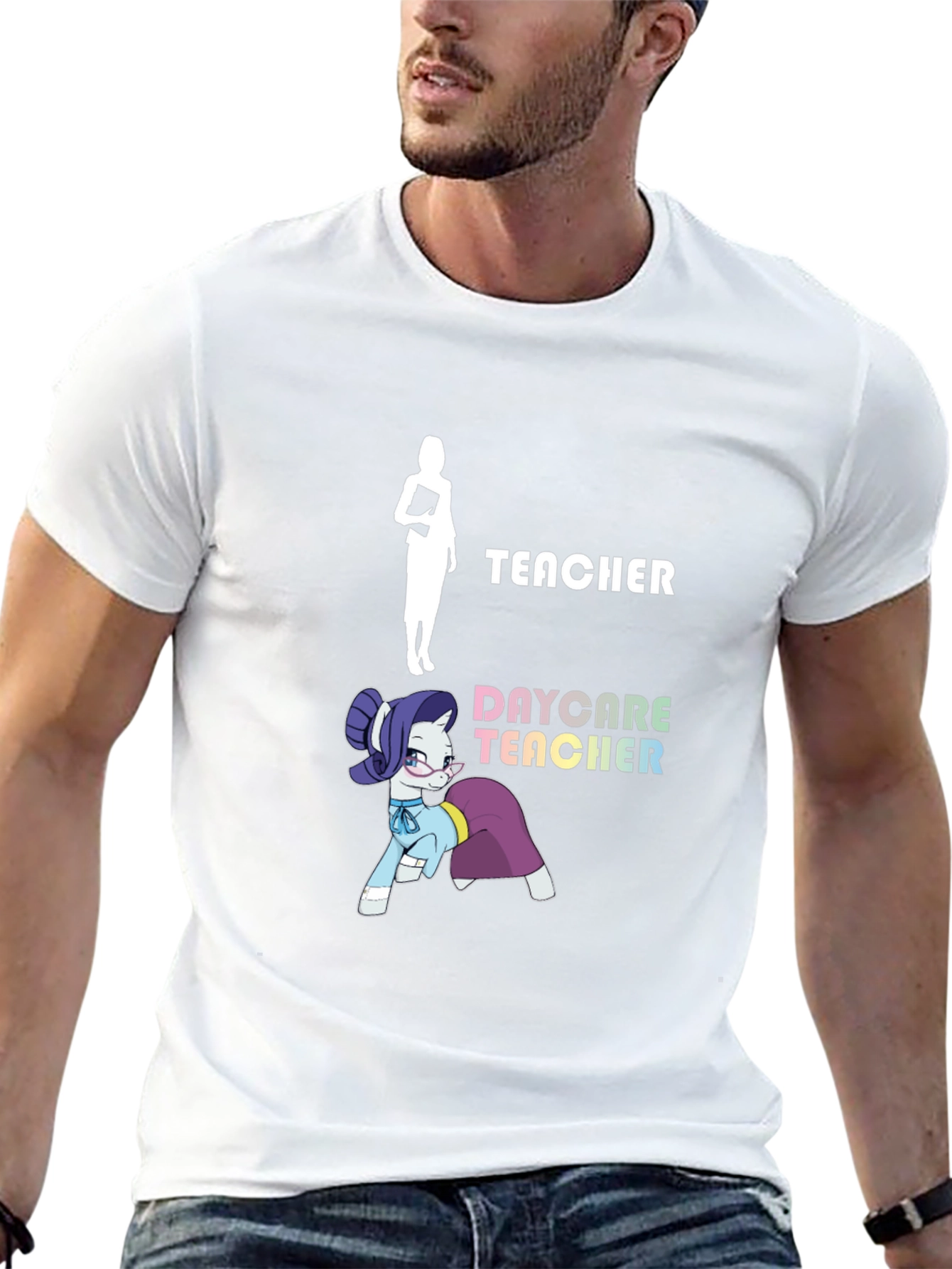 Daycare Teacher T-Shirt - Funny Pony Design