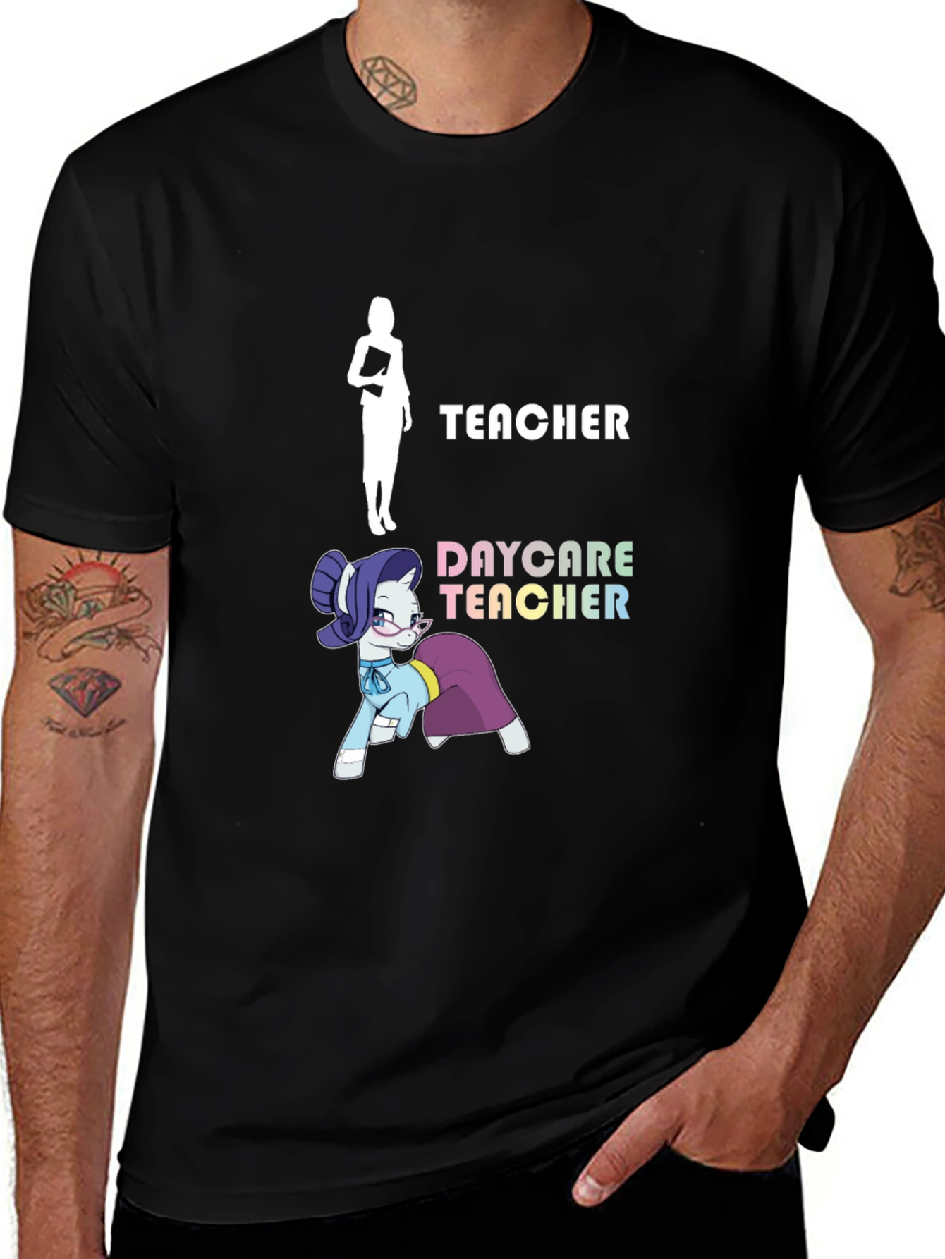 Daycare Teacher T-Shirt - Funny Pony Design