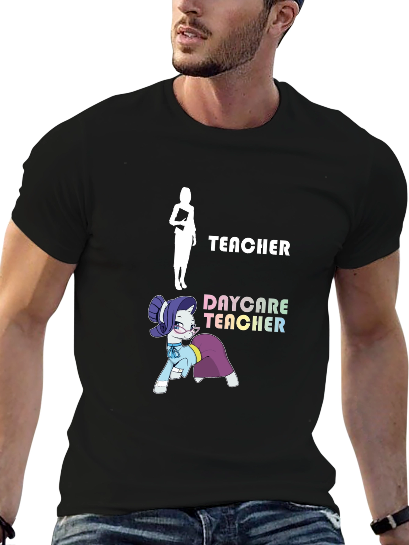 Daycare Teacher T-Shirt - Funny Pony Design