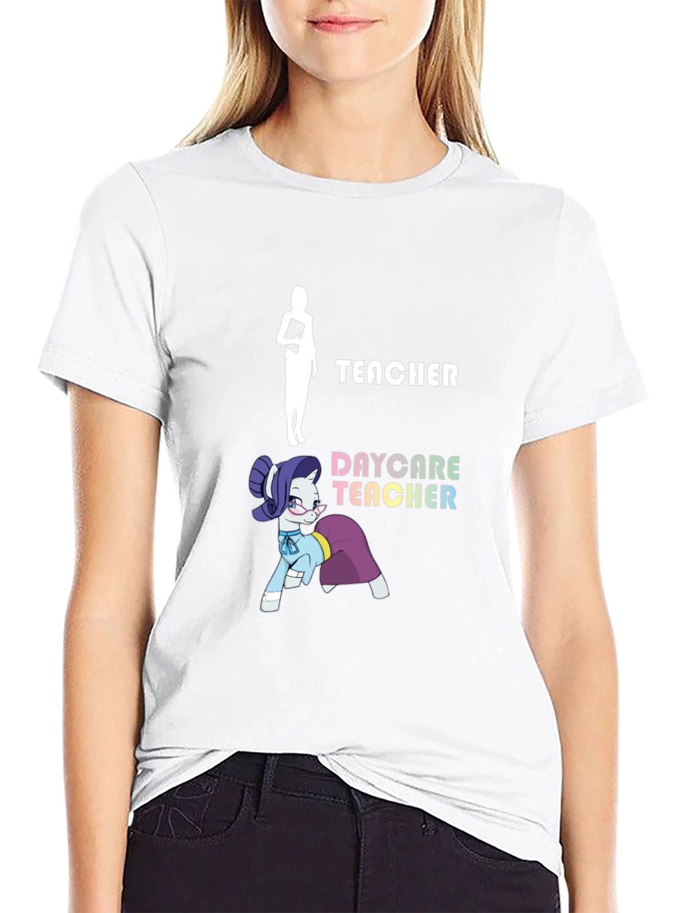 Daycare Teacher T-Shirt - Funny Pony Design