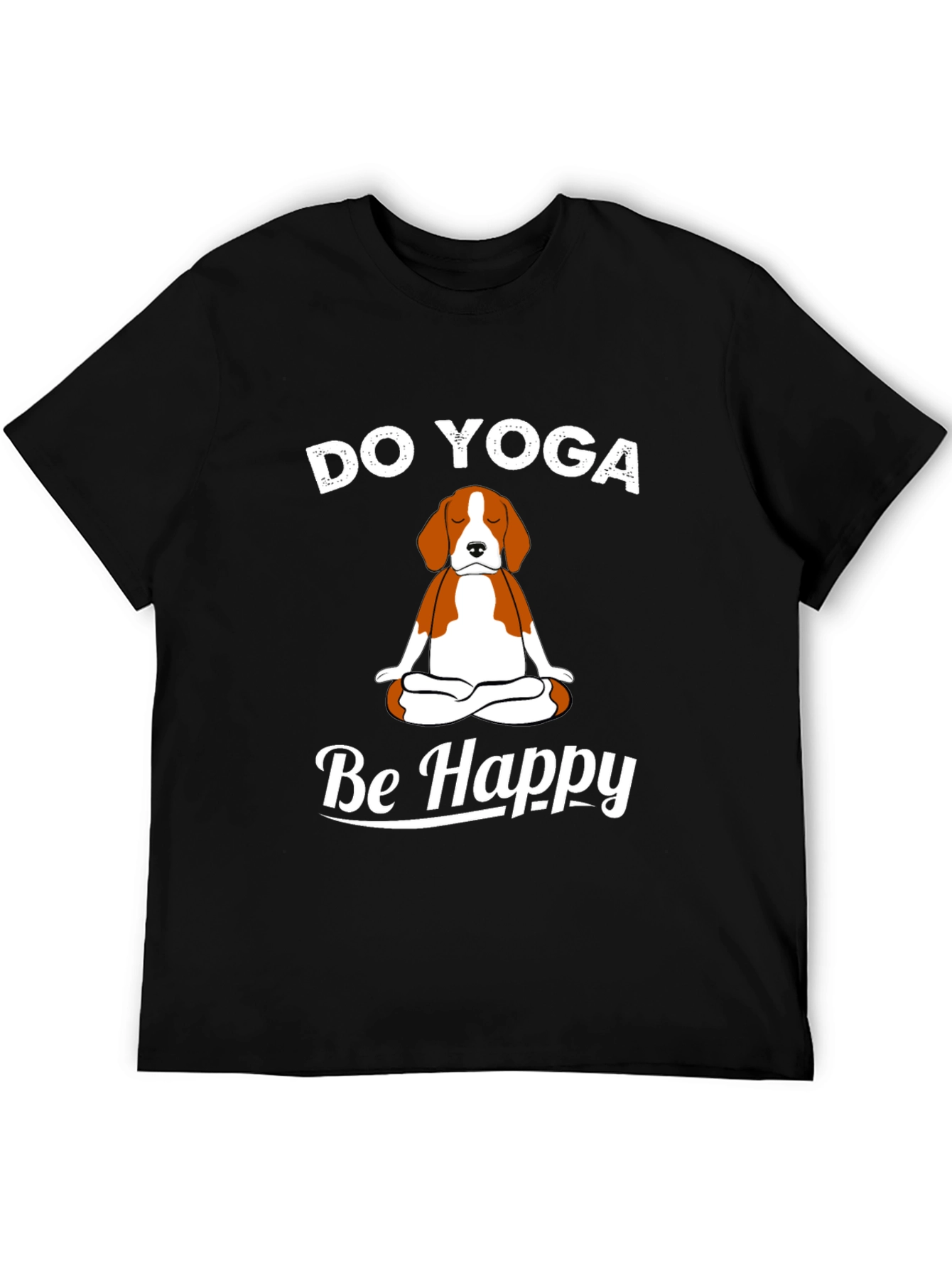 Do Yoga Be Happy Dog T-Shirt